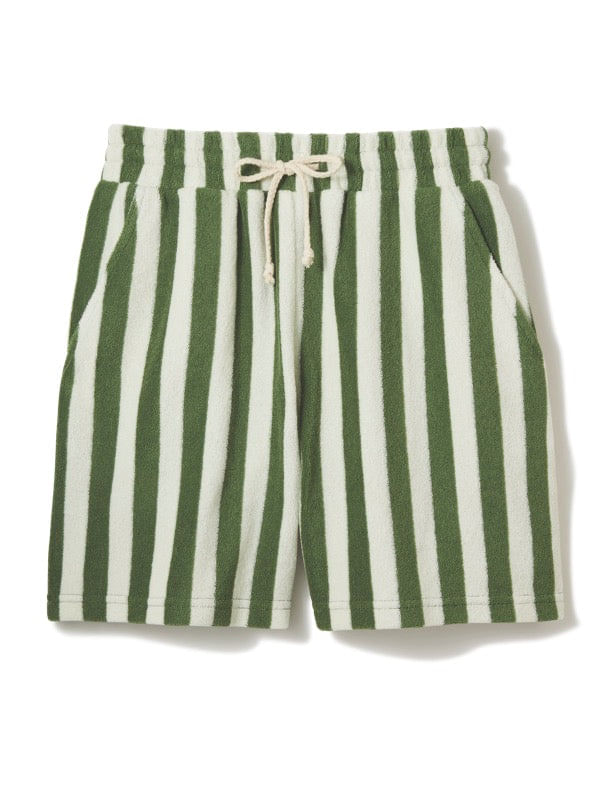 Weekend Short | Green Stripe | SHOP BAZAAR