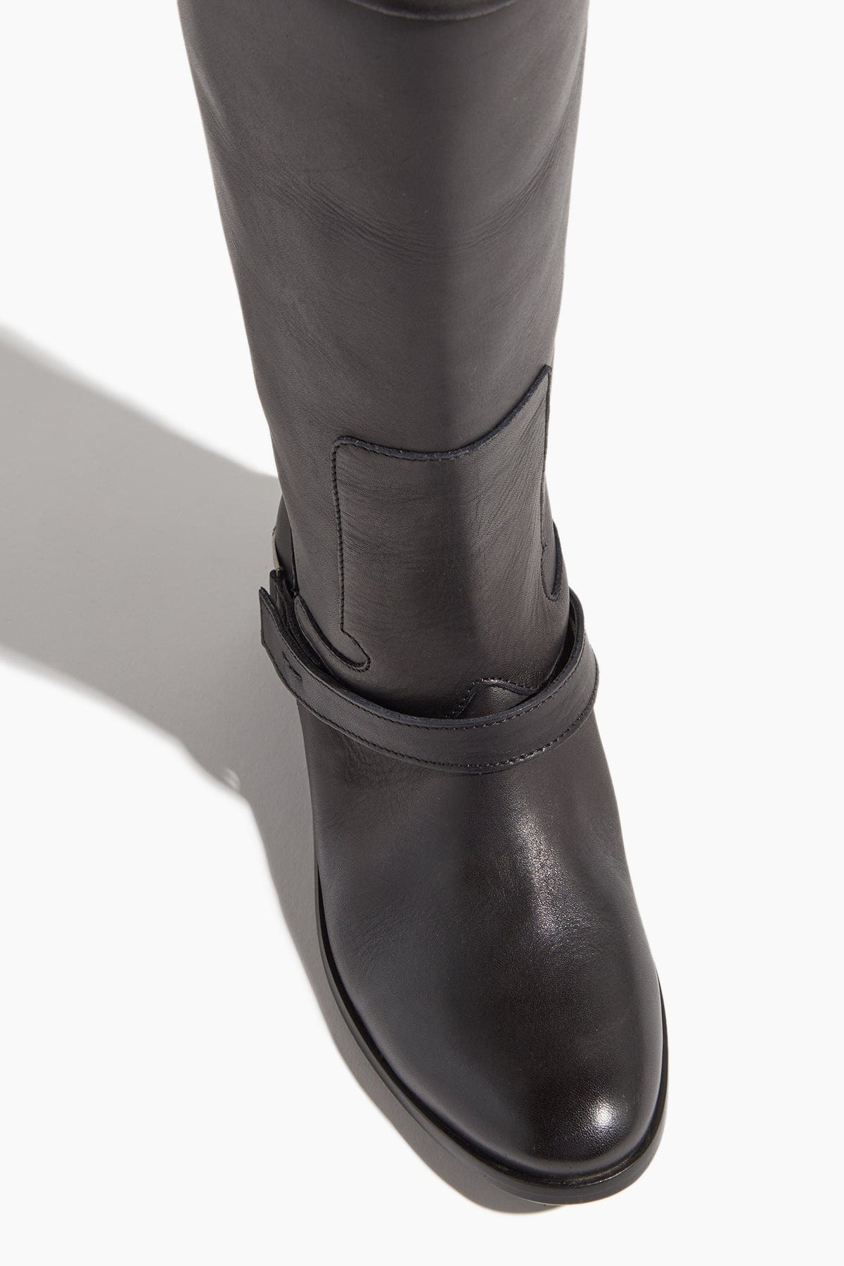 Women's Charlie boots in dark brown leather and clamp on the