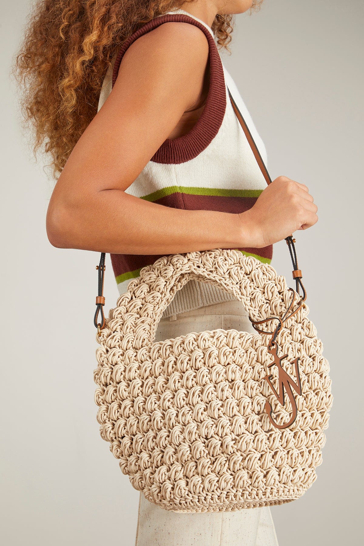 【送料&関税込】J.W. Anderson Popcorn Large Basket Bag LARGE POPCORN BASKET BAG for Women - JW Anderson sale | Biffi