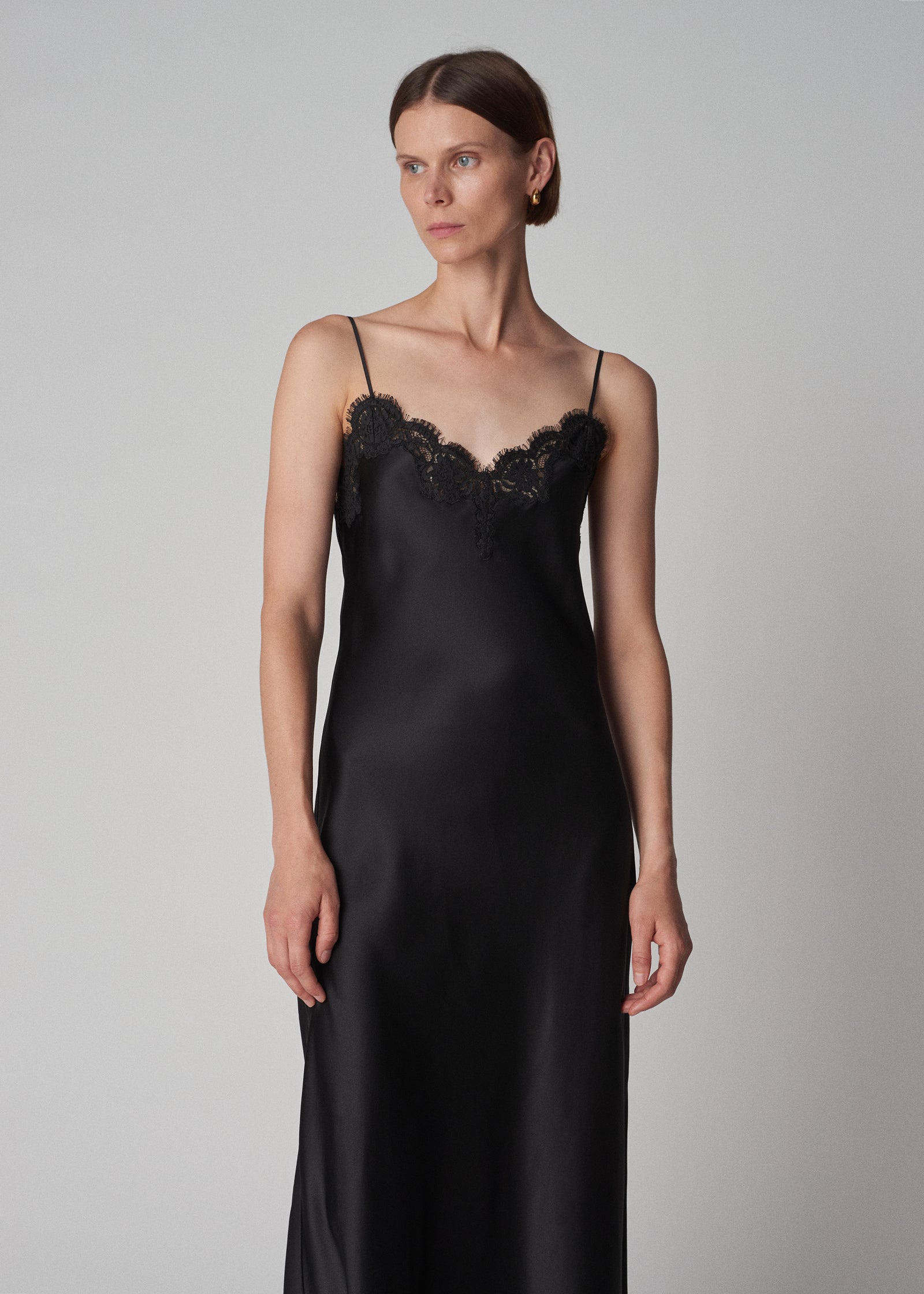 【メーカー直売】の商品をすべて - Satin Silk in Dress Slip Lace Black BAZAAR SHOP | Clothing