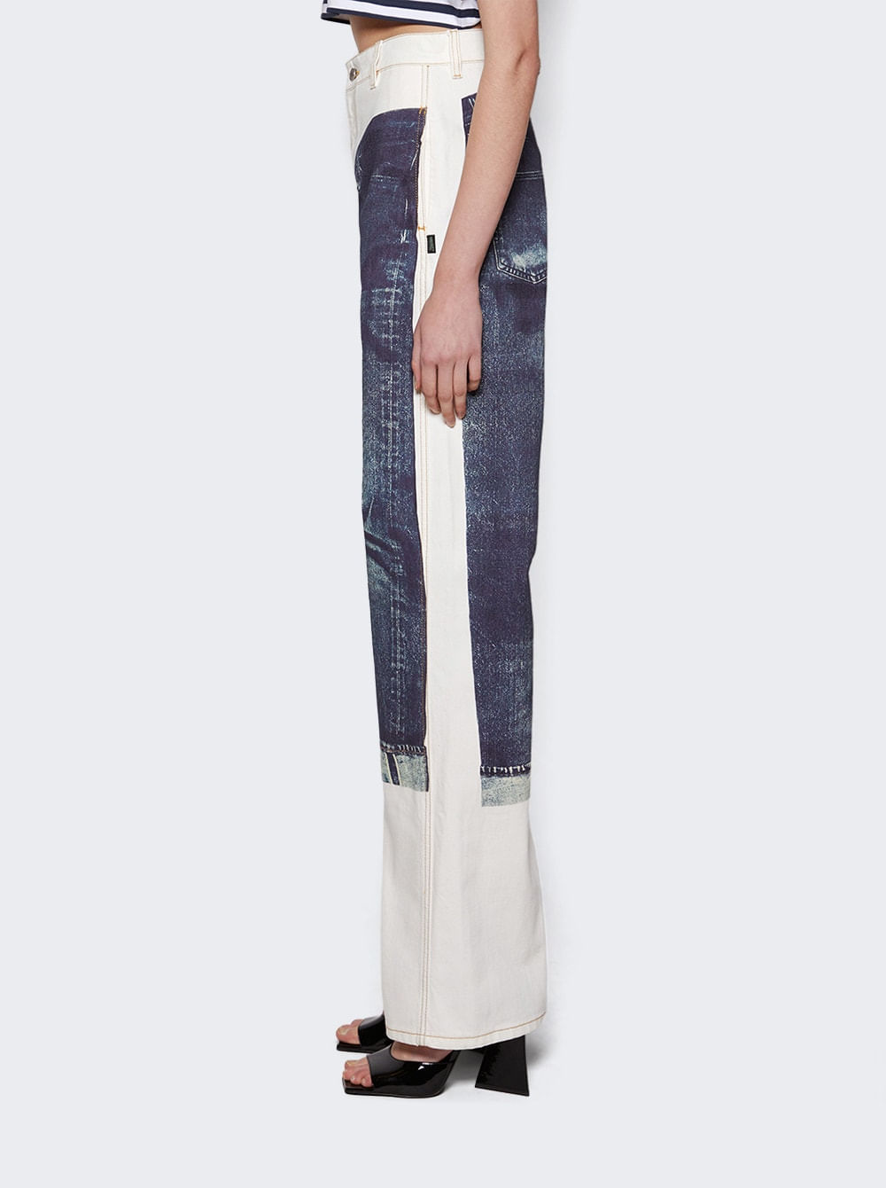 Printed Trompe L'oeil Jeans | SHOP BAZAAR