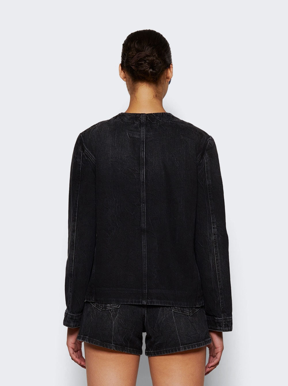 Collarless Chain Jacket SHOP BAZAAR