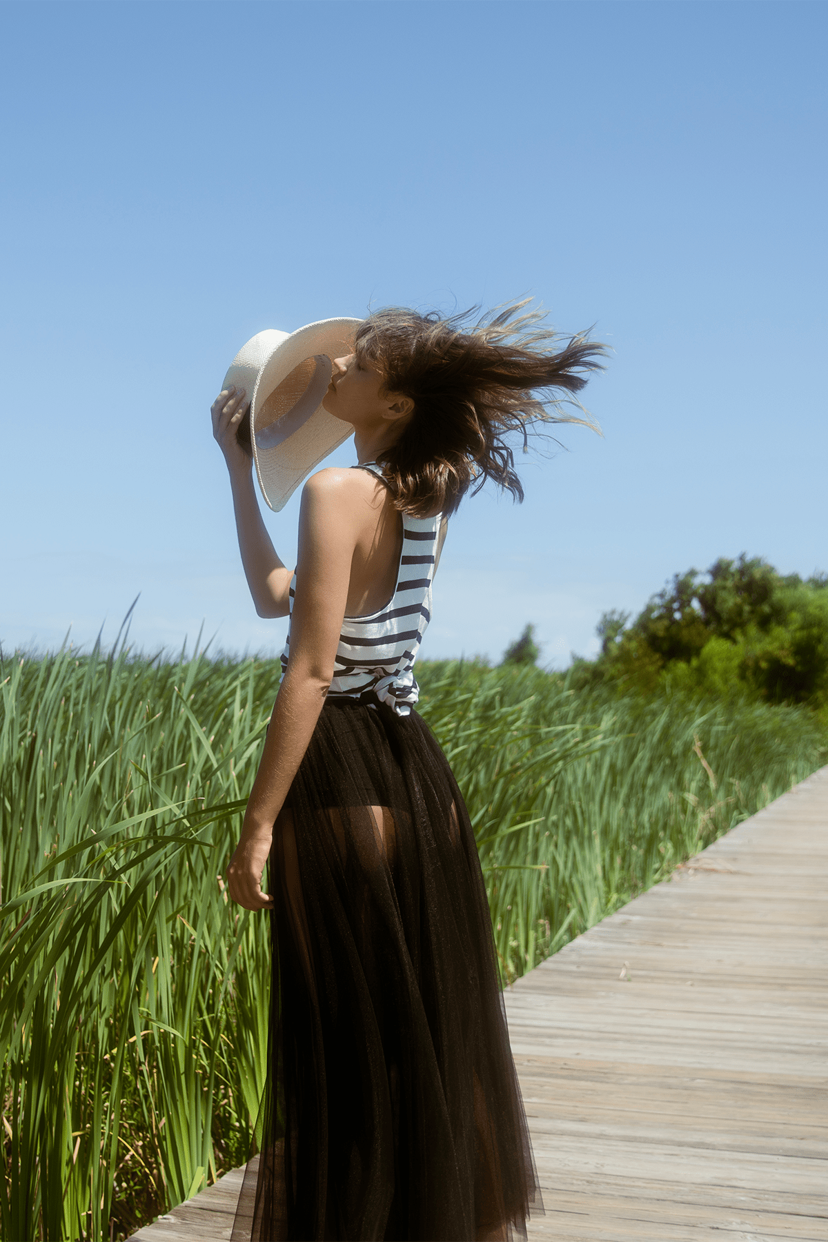 Chic Tulle Skirt with Jersey Coulotte - Nero | SHOP BAZAAR