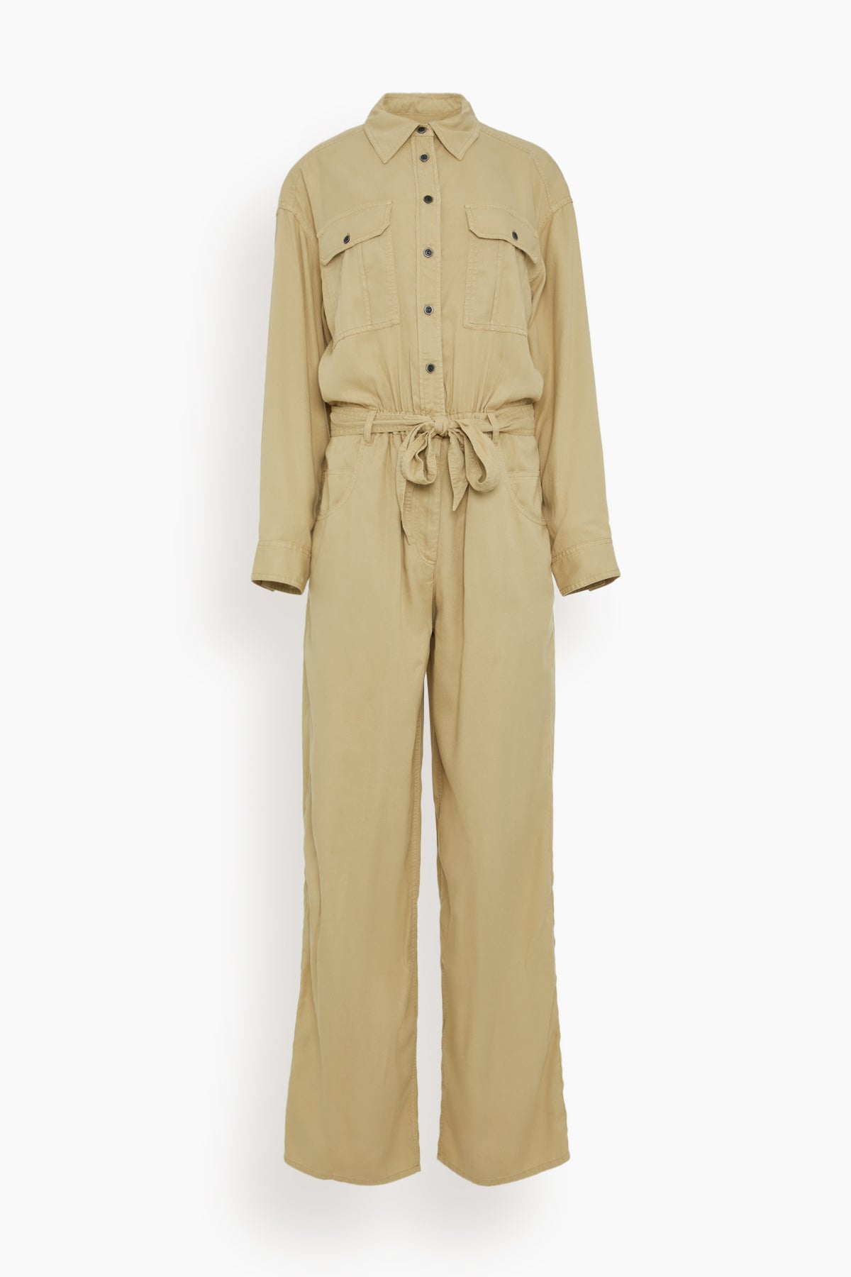 Paige Jumpsuit - Light Khaki | SHOP BAZAAR