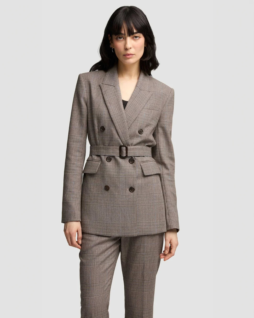 Belted Double-Breasted Blazer | SHOP BAZAAR Belted Double-Breasted Blazer | SHOP BAZAAR