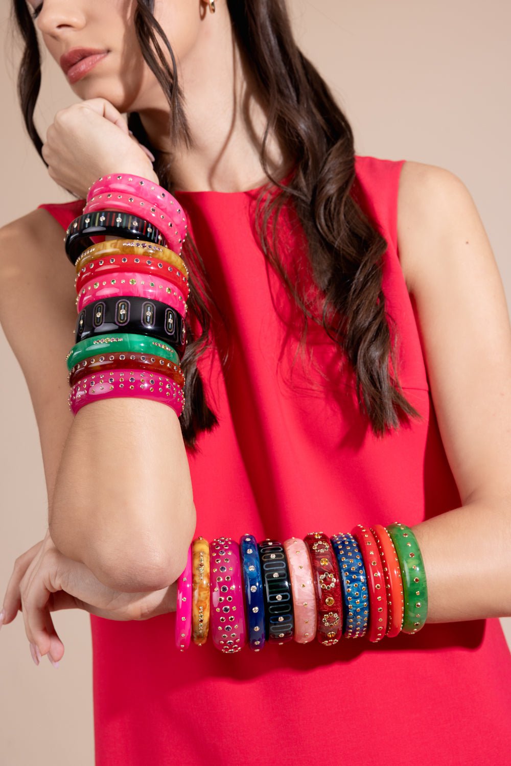 Citrine Pink Bakelite Bangle | SHOP BAZAAR