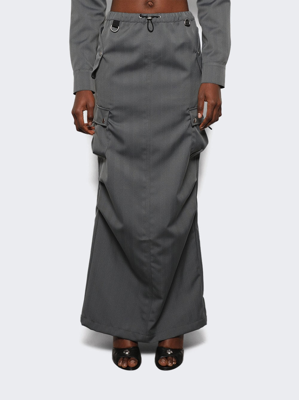 Tailored Cargo Maxi Skirt | SHOP BAZAAR