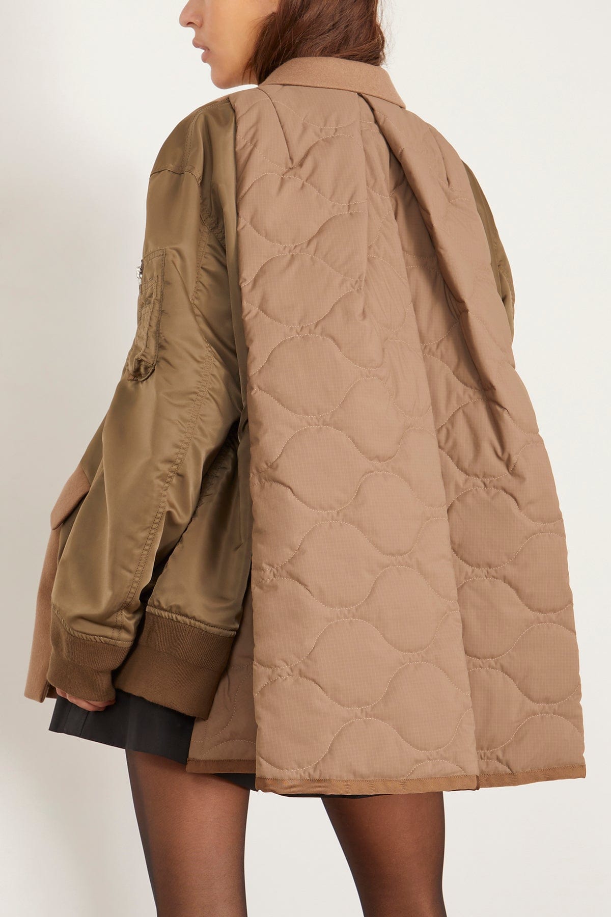 Wool Melton x Padded Jacket – La Garçonne