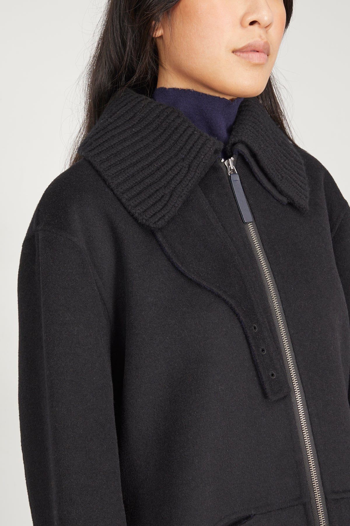 Poppy Jacket - Black / Navy | SHOP BAZAAR