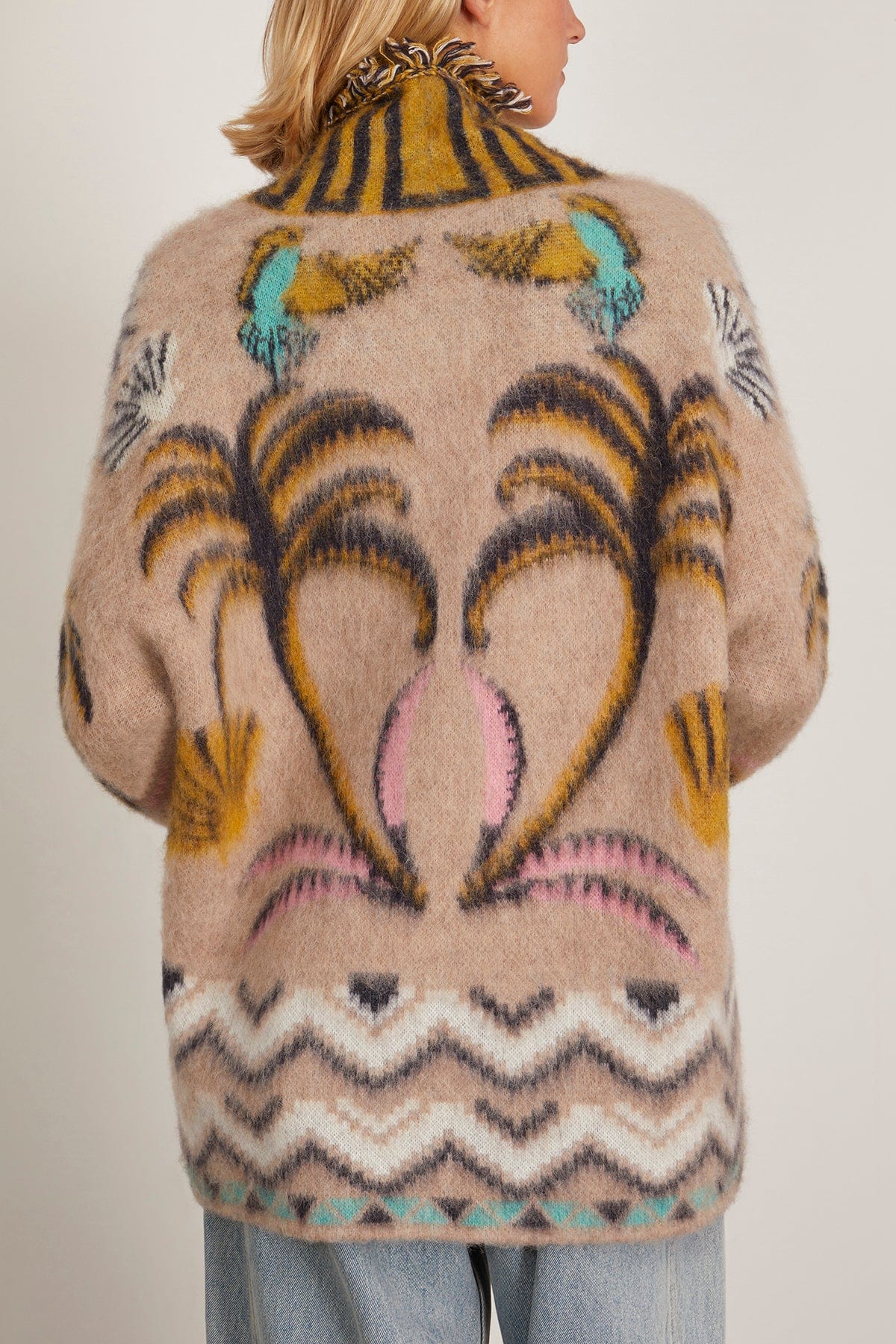 The Sacred Forest Jacquard Cardigan - Oro | SHOP BAZAAR The Sacred Forest Jacquard Cardigan - Oro | SHOP BAZAAR