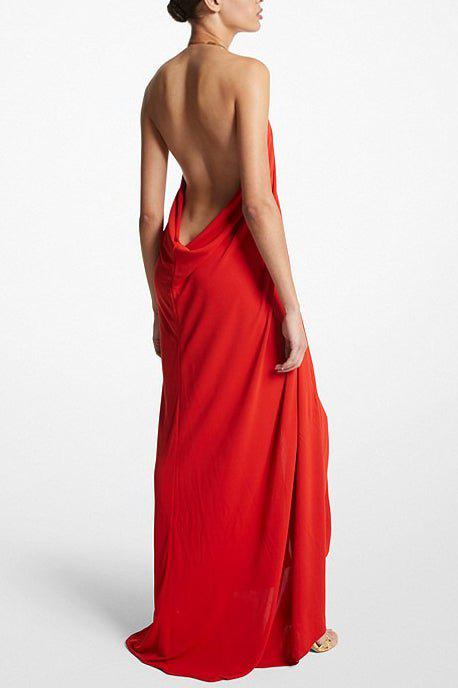 Halter Necklace Gown | SHOP BAZAAR Halter Necklace Gown | SHOP BAZAAR