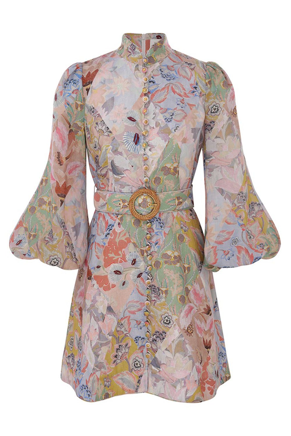 Illustration Belted Mini Dress | SHOP BAZAAR