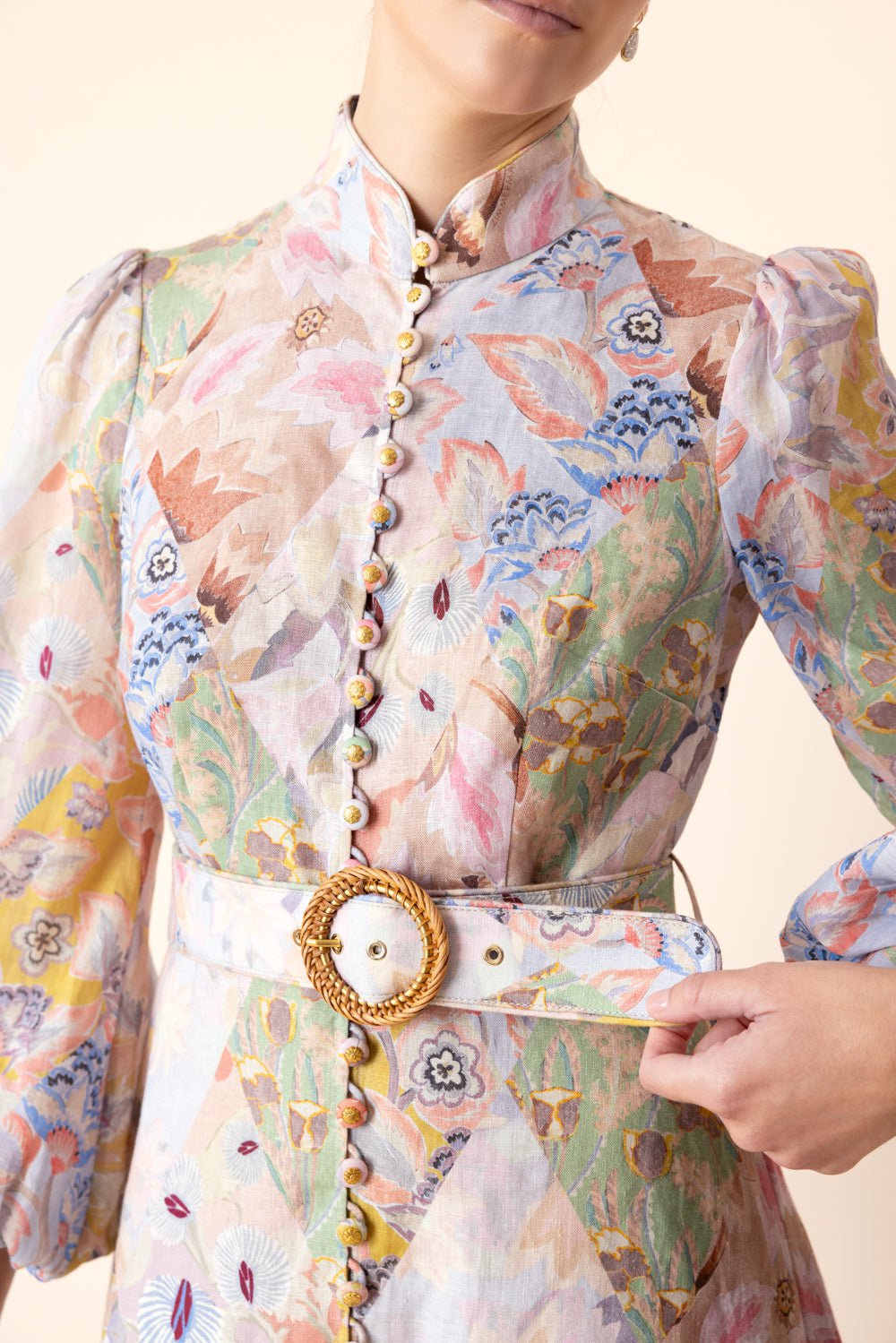 Illustration Belted Mini Dress | SHOP BAZAAR