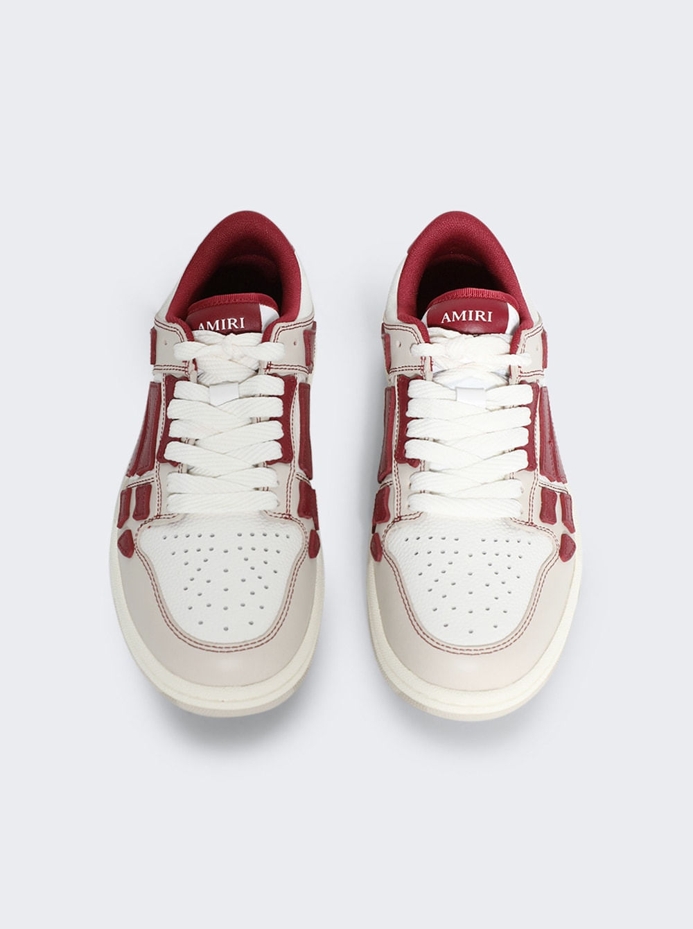 Varsity Skel Top Low Sneakers Deep Red | SHOP BAZAAR