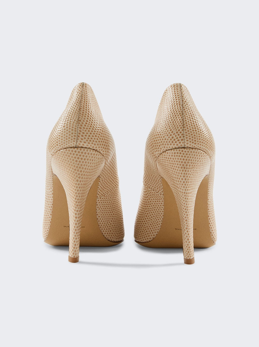 Ginger Pump - Embossed Lizard :: Wheat