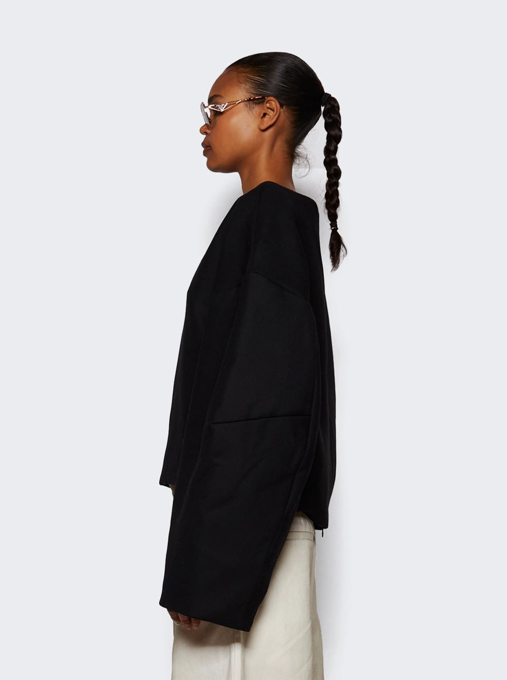 Boat Neck Jumper Black | SHOP BAZAAR