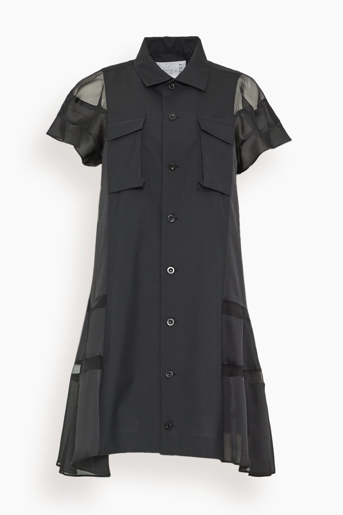 sacai サカイ suiting dress ワンピース ハンガー付き