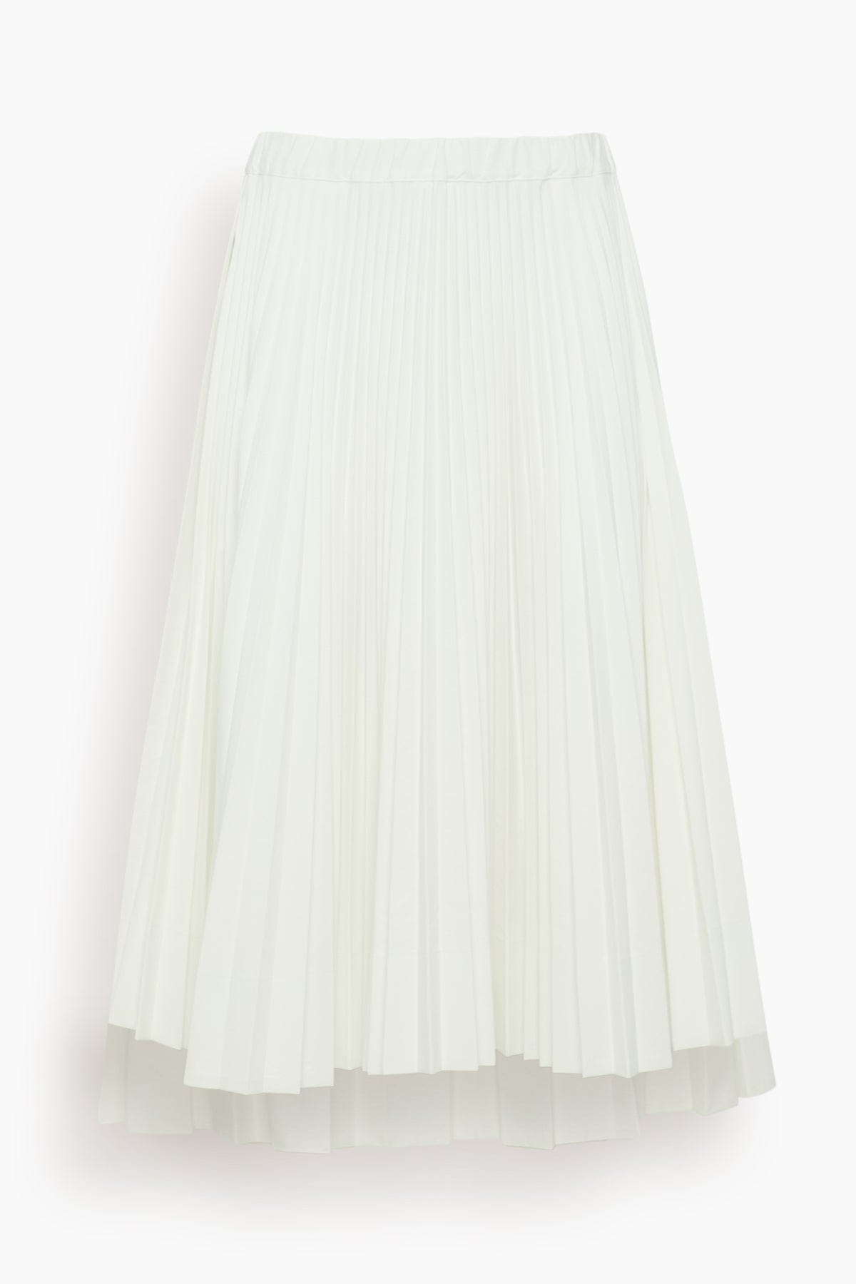 Pleated Skirt – Chalk | SHOP BAZAAR