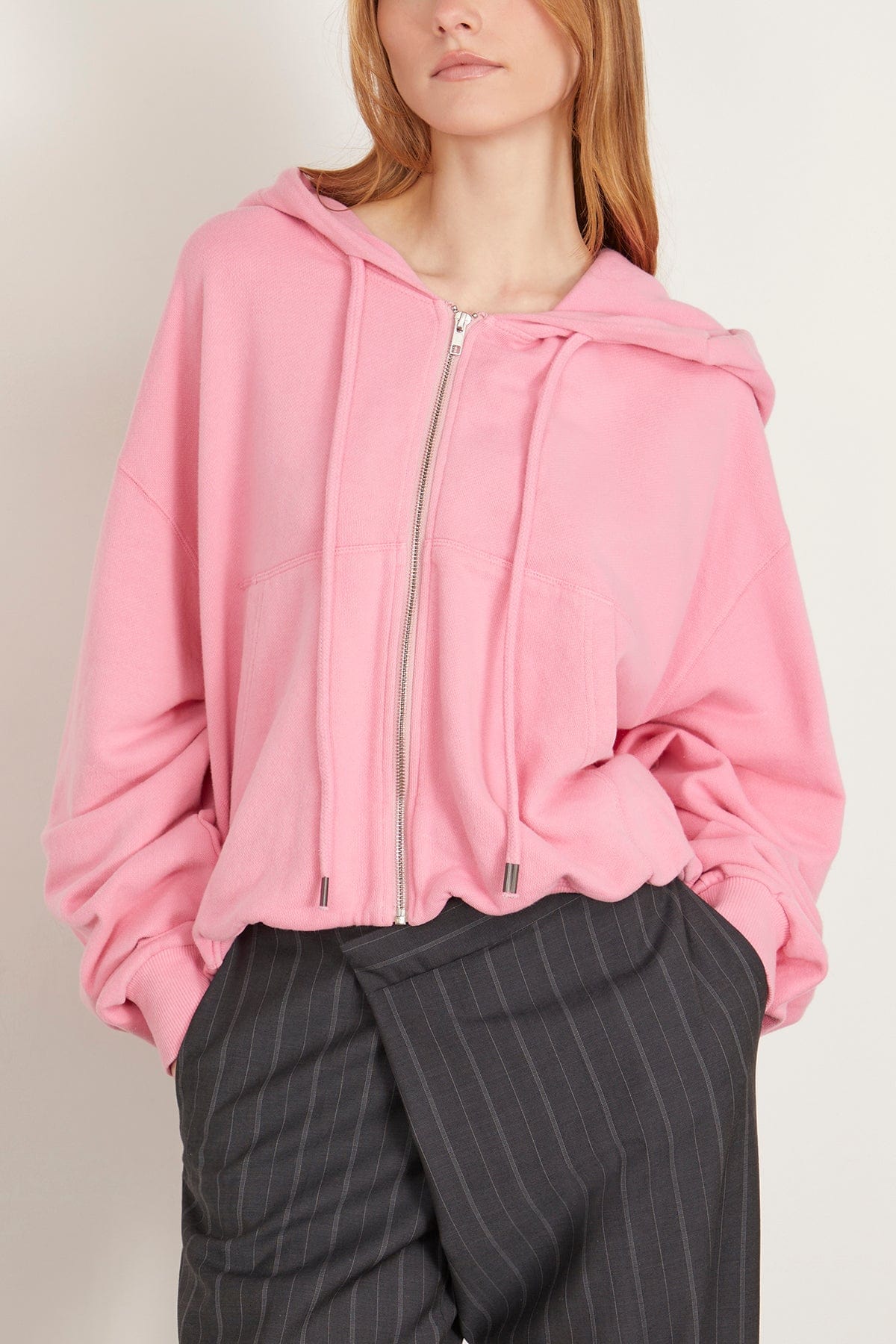 Balloon Zip-Up Hoodie - Pink | SHOP BAZAAR