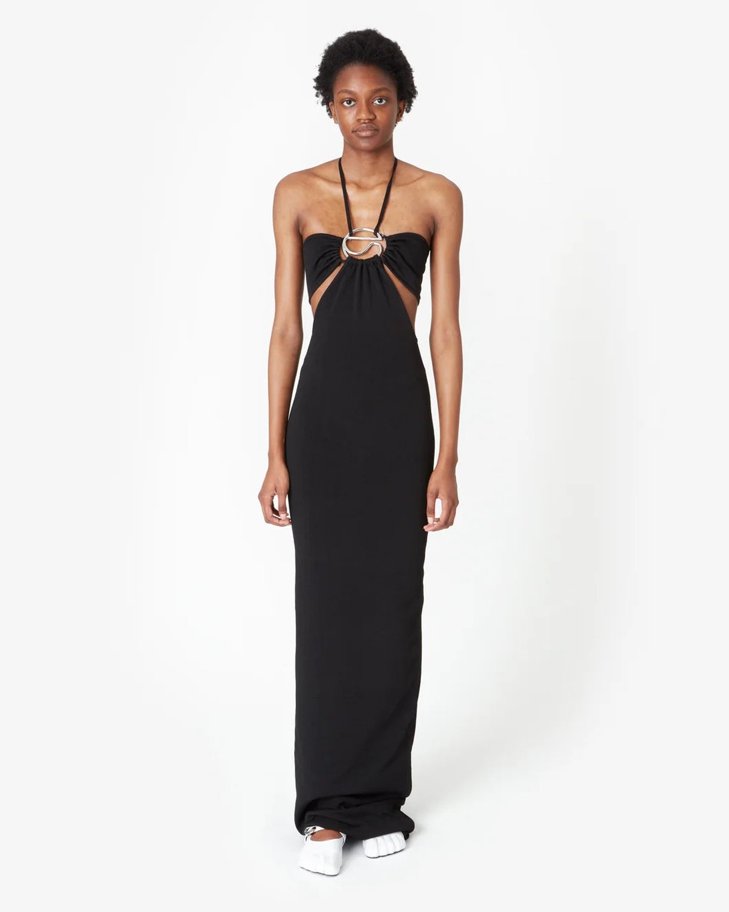 ワンピース Coperni SS25 KNITTED HALTER NECK DRESS (COPML135Y3010 BLK) Knitted Halter Dress | SHOP BAZAAR