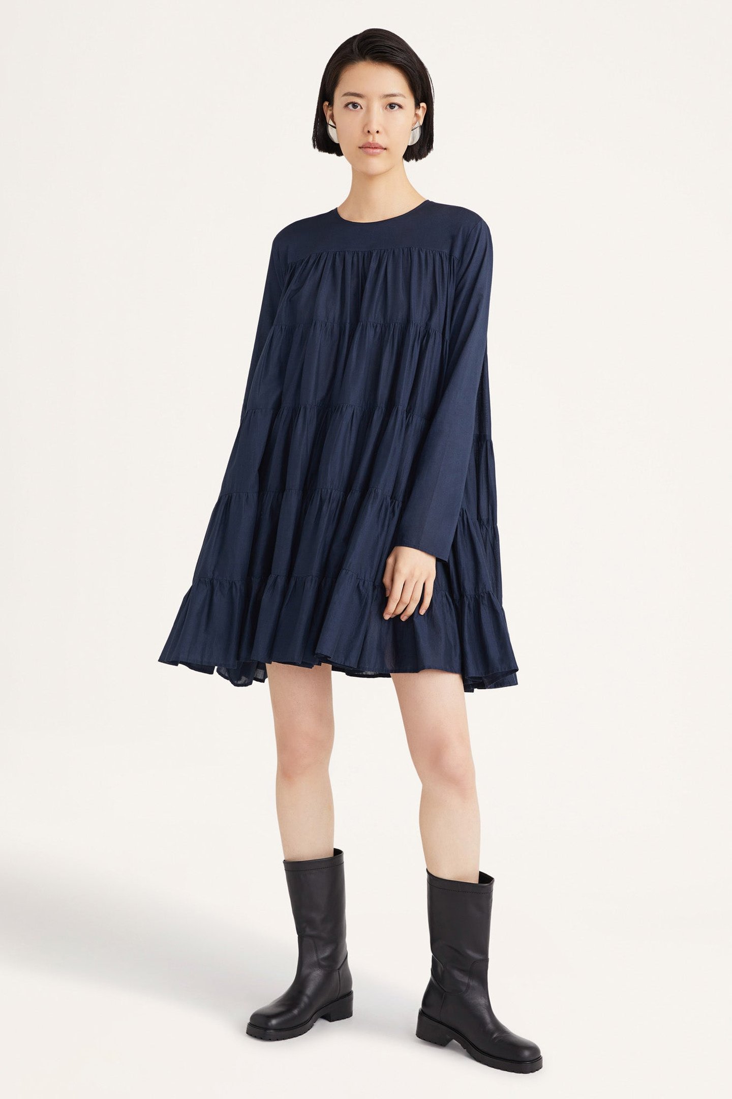 Soliman Dress - Navy | SHOP BAZAAR