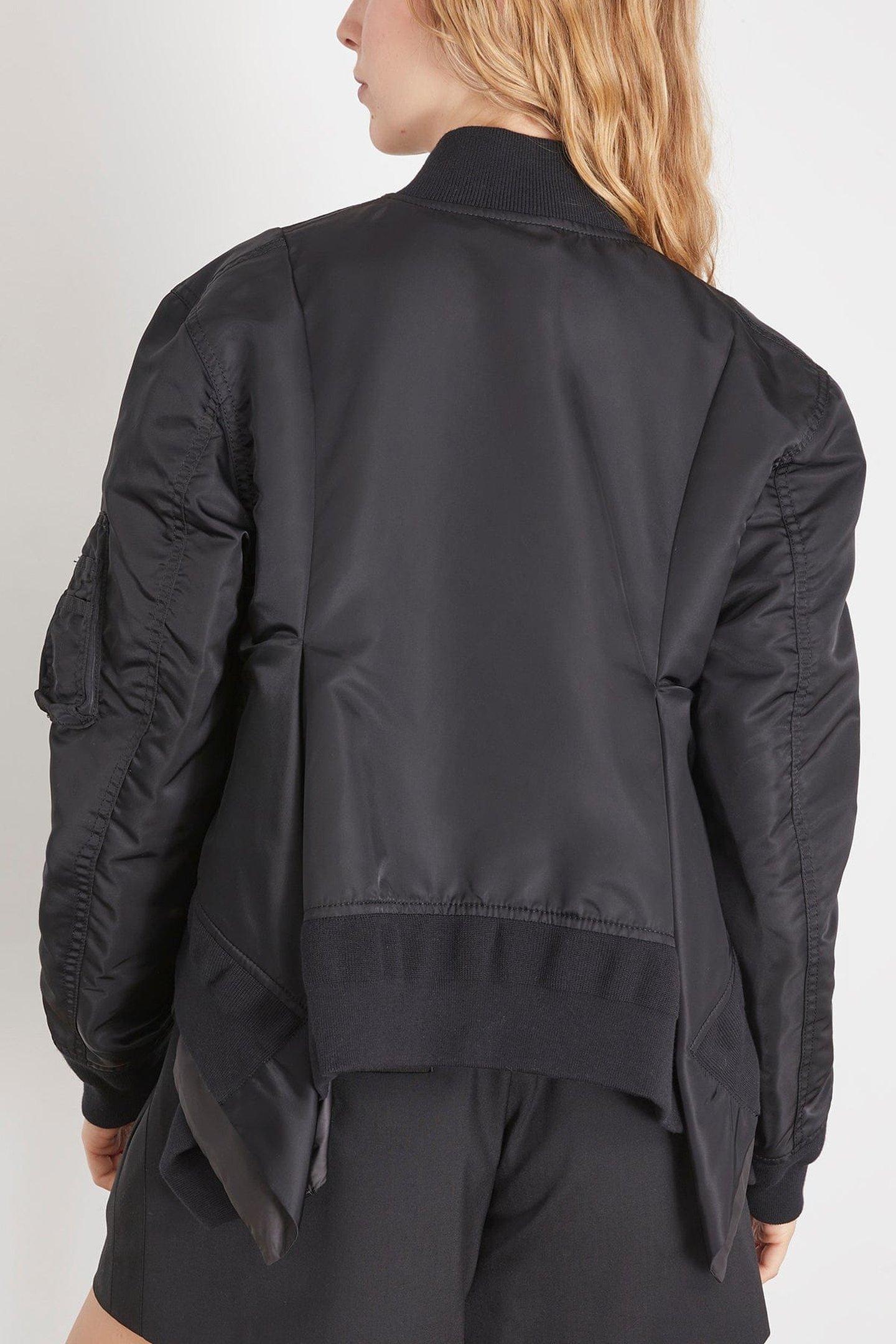 Nylon Twill Blouson in Black | SHOP BAZAAR