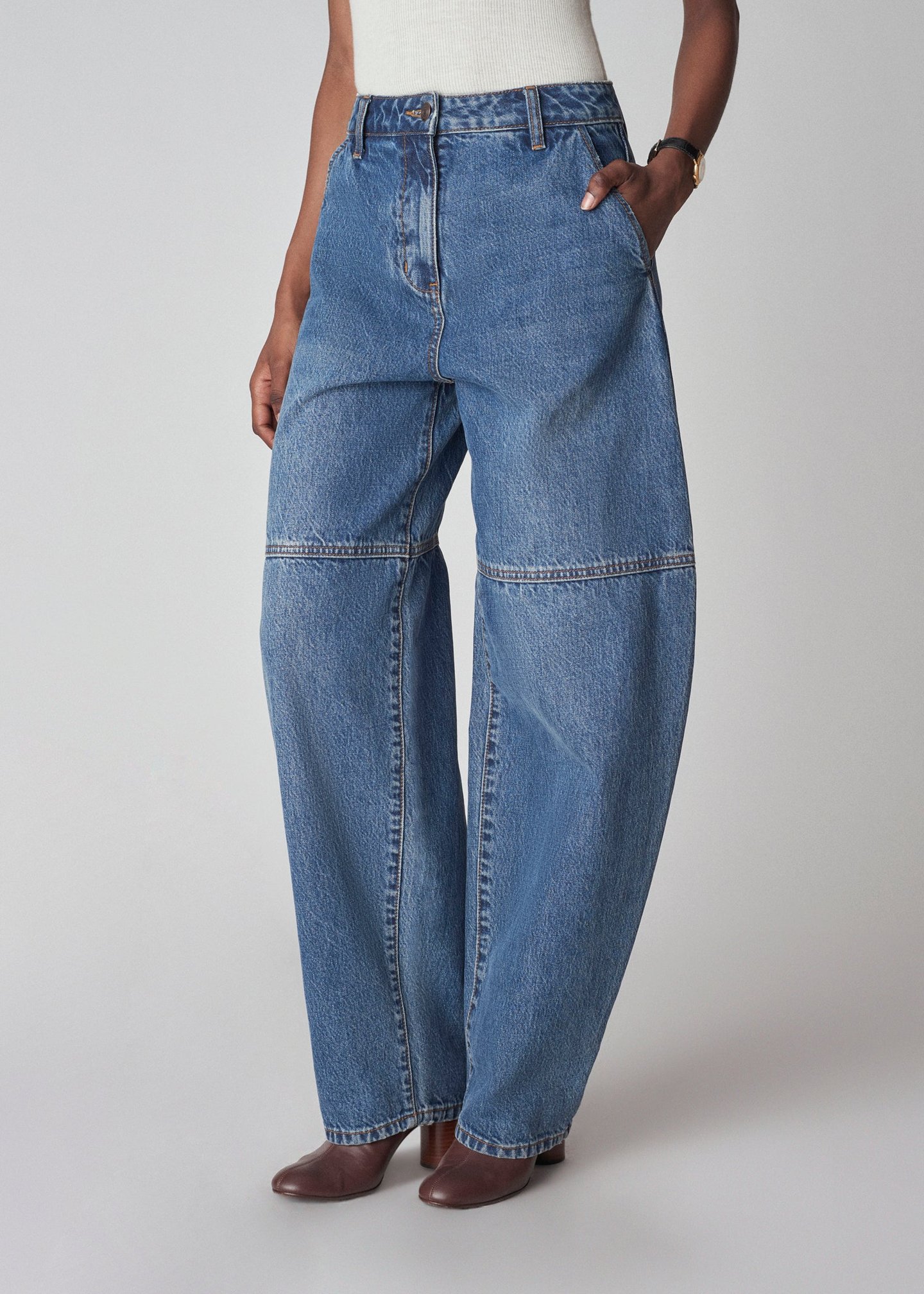 Balloon Pant in Denim - Indigo | SHOP BAZAAR
