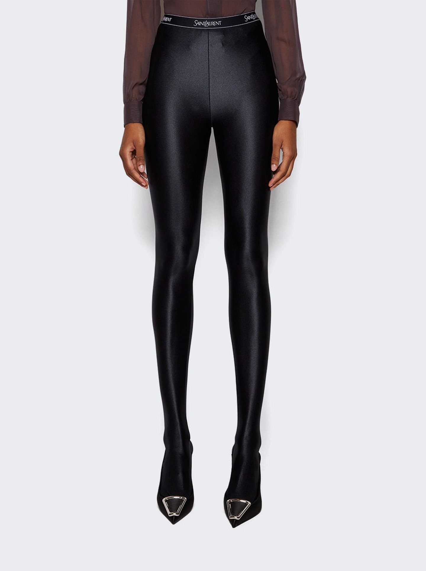 Shiny Jersey Tights | SHOP BAZAAR