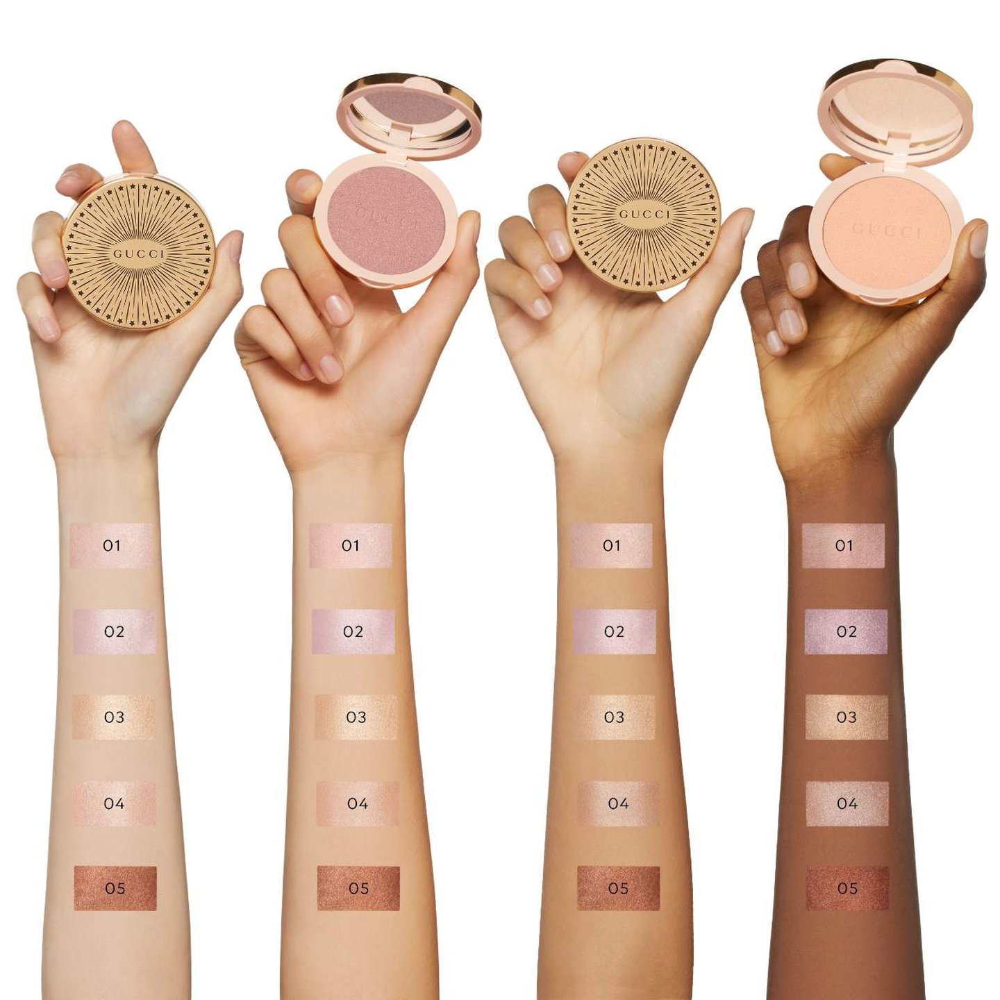 02, Gucci Glow Highlighter powder in 02 Frosted Lilac