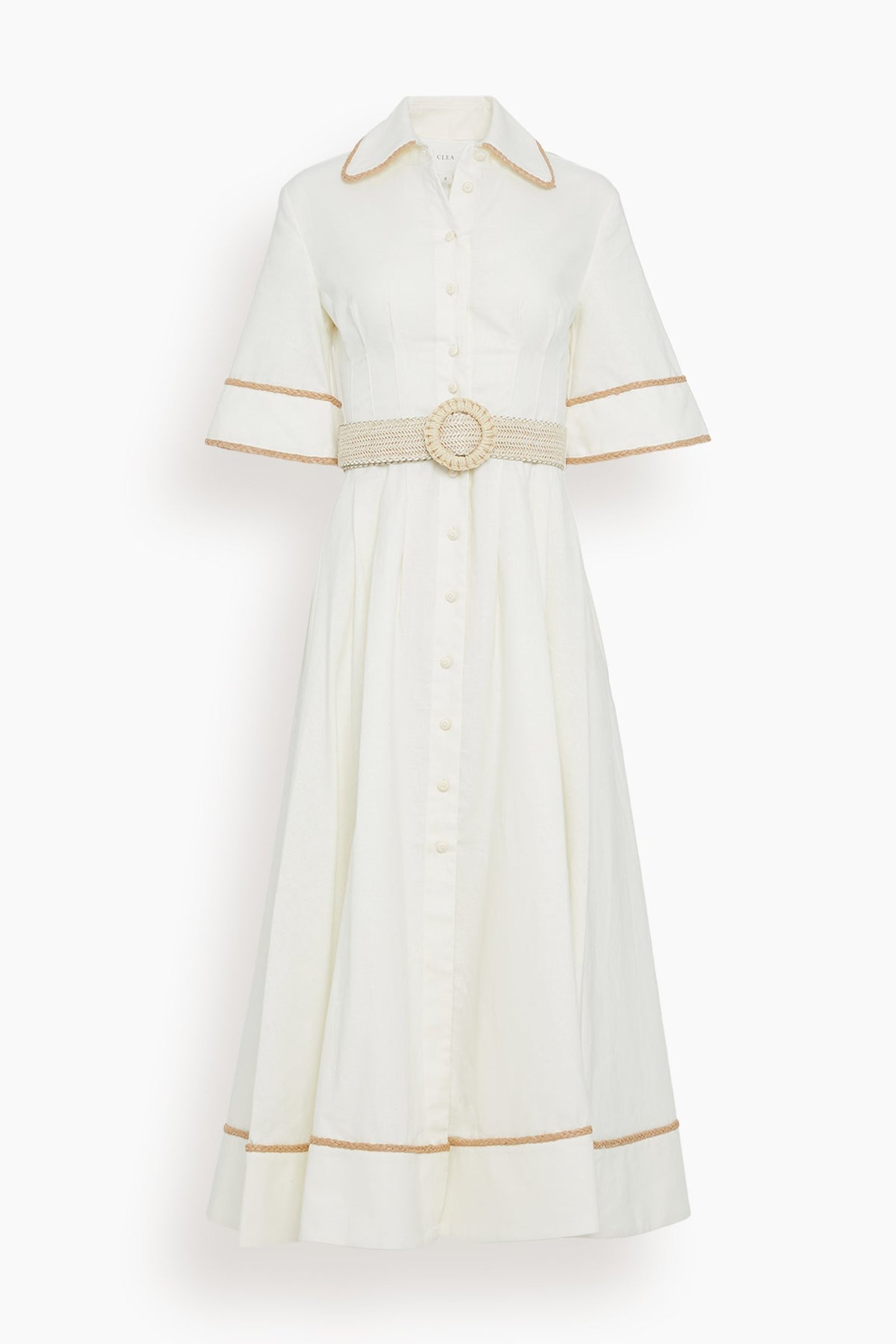 Lucia Shirt Dress - Off White | SHOP BAZAAR