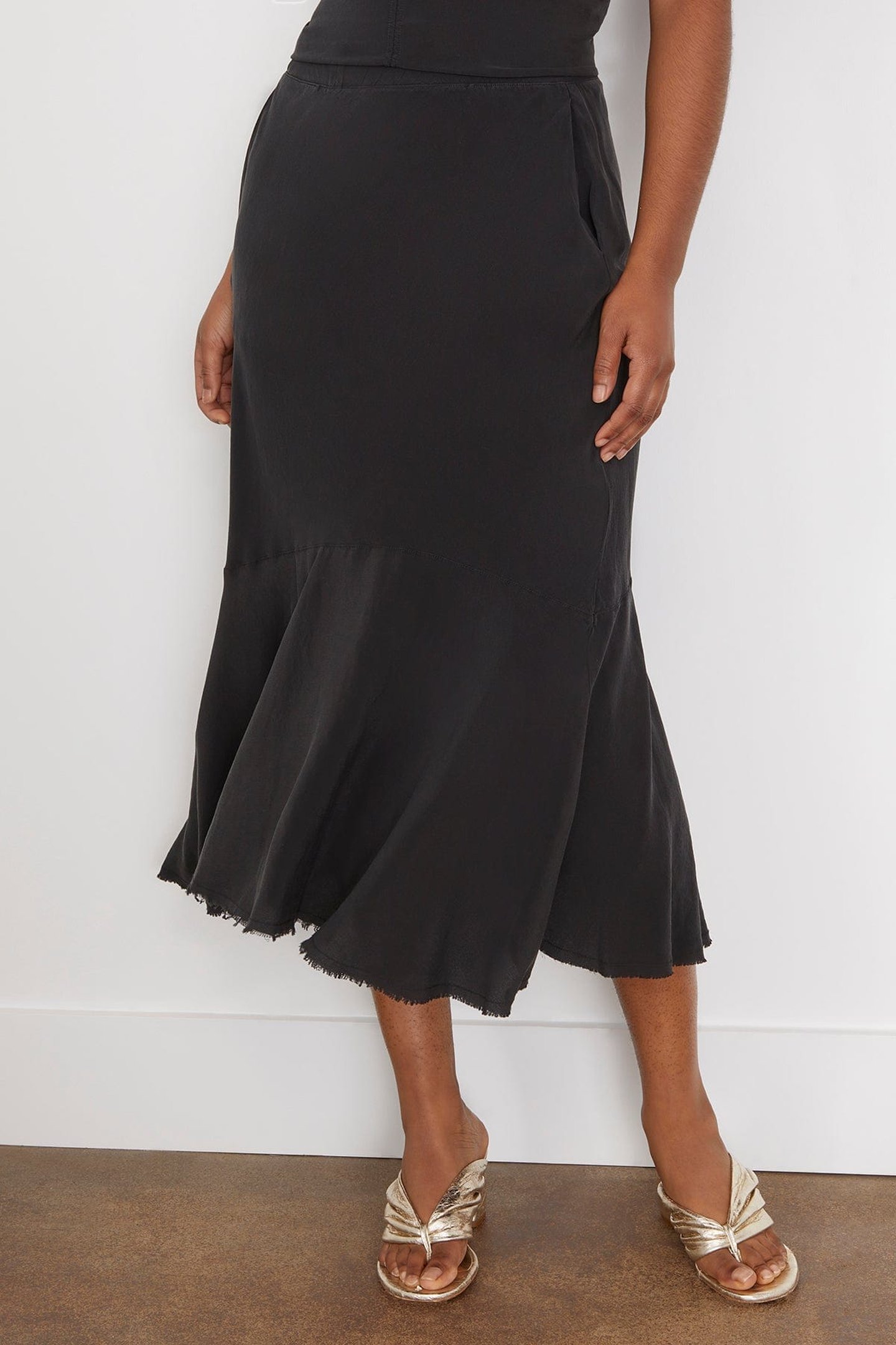 Frida Midi Skirt - Black | SHOP BAZAAR