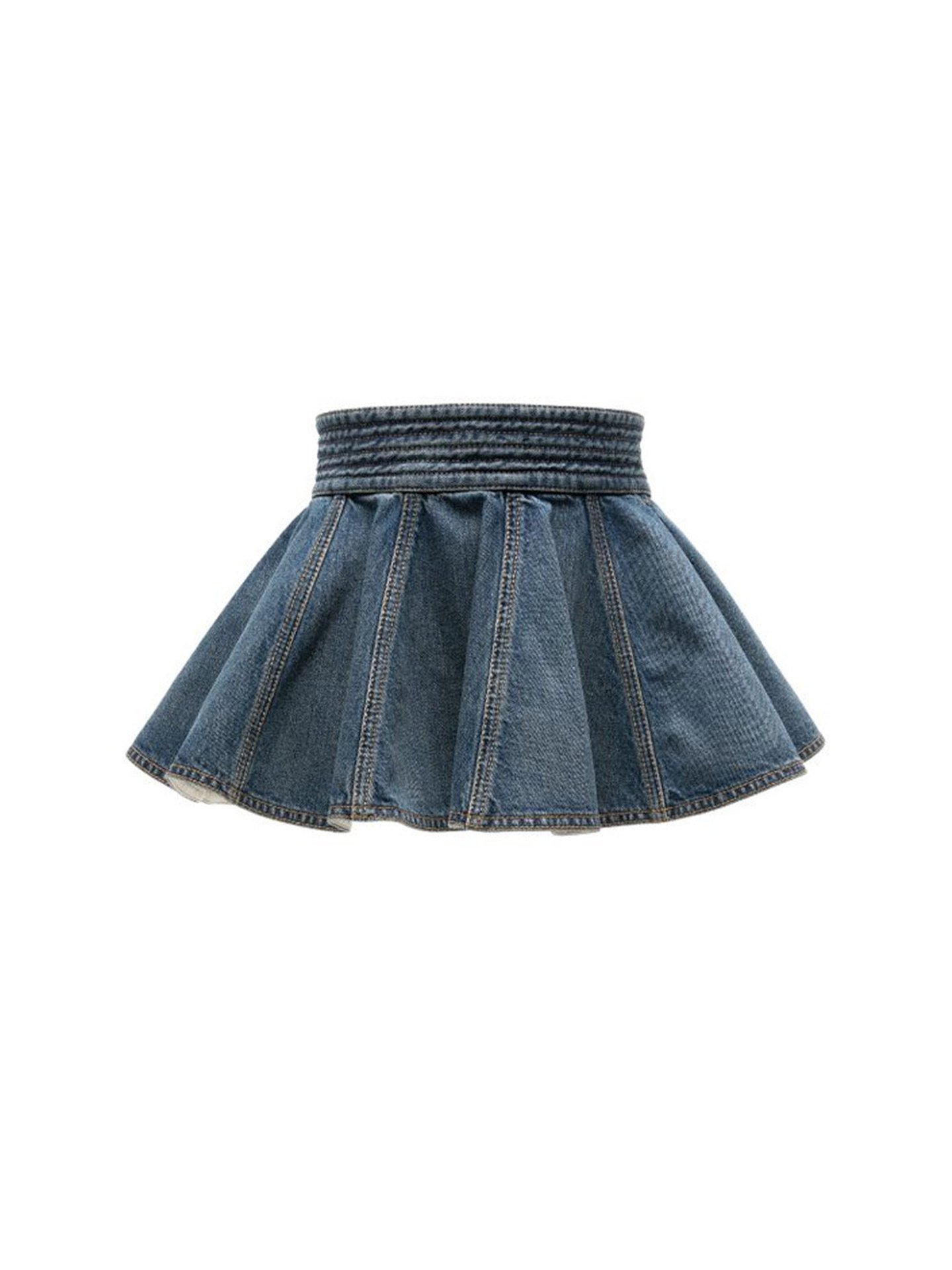 Roko　HOUGA jean frill belt Ruffled Denim Belt | SHOP BAZAAR