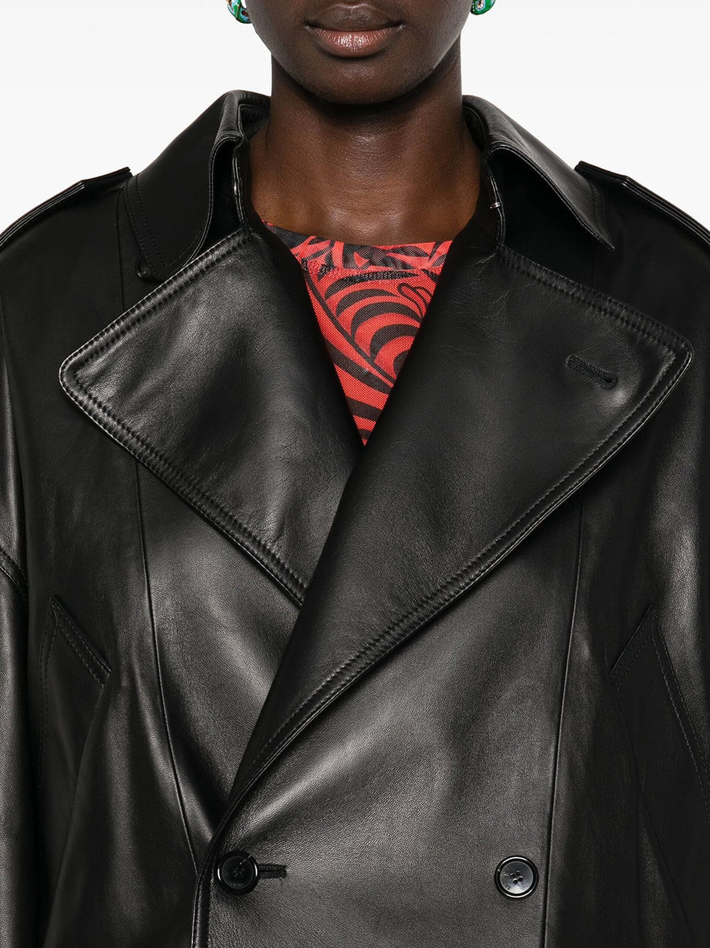 【U LAN】(UNISEX) Raper Leather Balloon Jacket Leather Balloon Jacket | SHOP BAZAAR