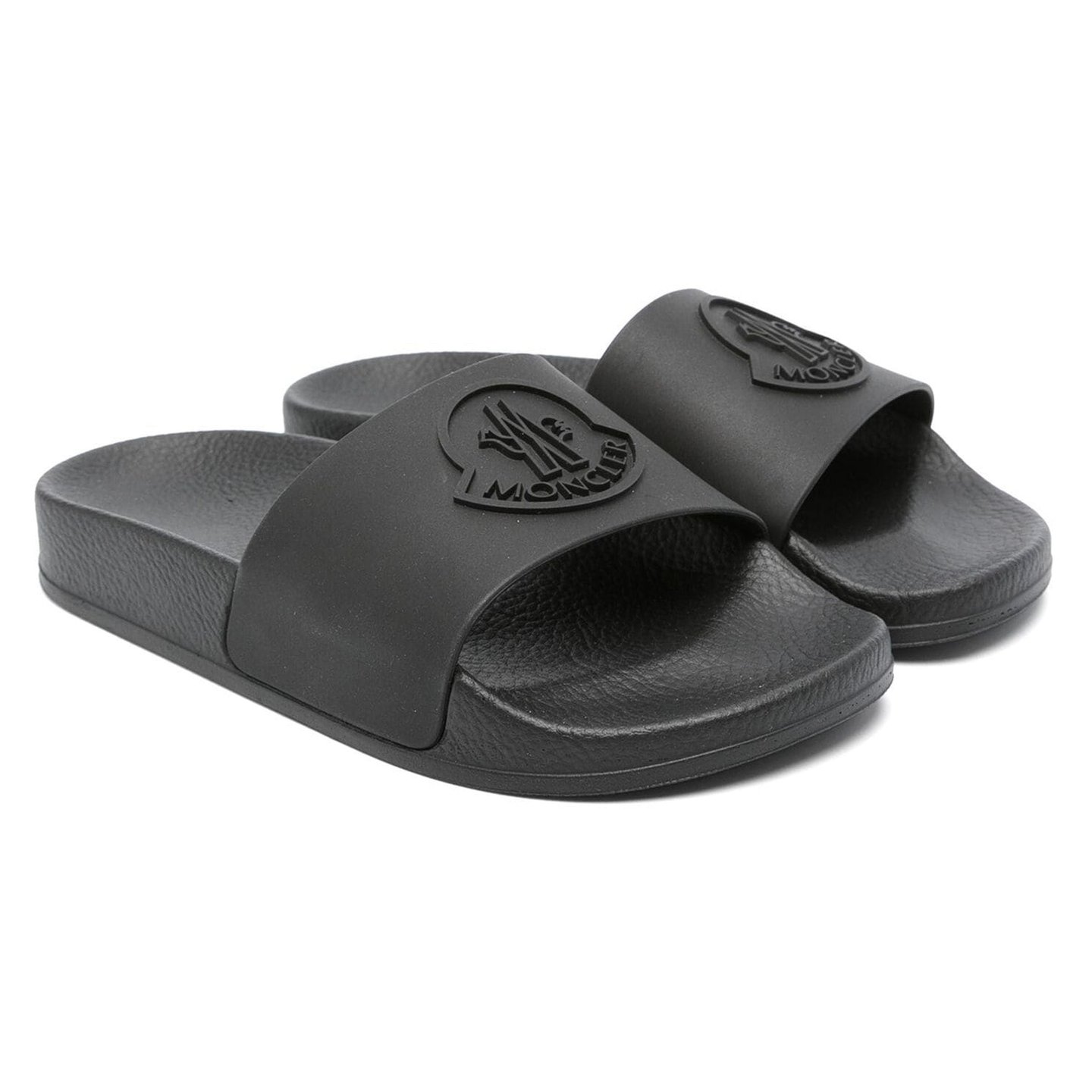 【アウトレット】MONCLER スライダー Basile sliders ロゴ Black Basile Black Logo Slides | SHOP BAZAAR