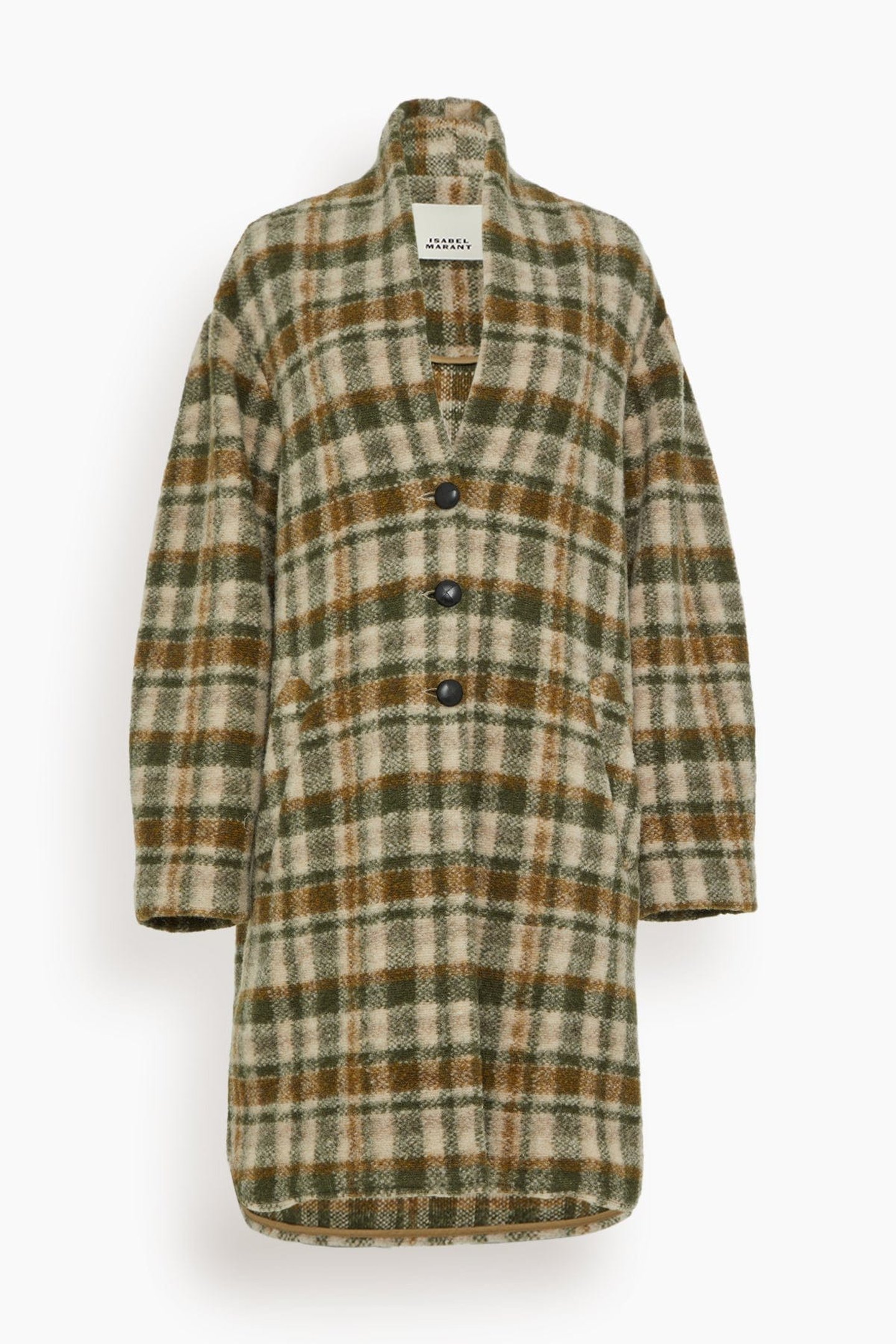 【送料&関税込】Marant Atoile Gabriel Coat Gabriel Coat - Khaki / Ecru | SHOP BAZAAR