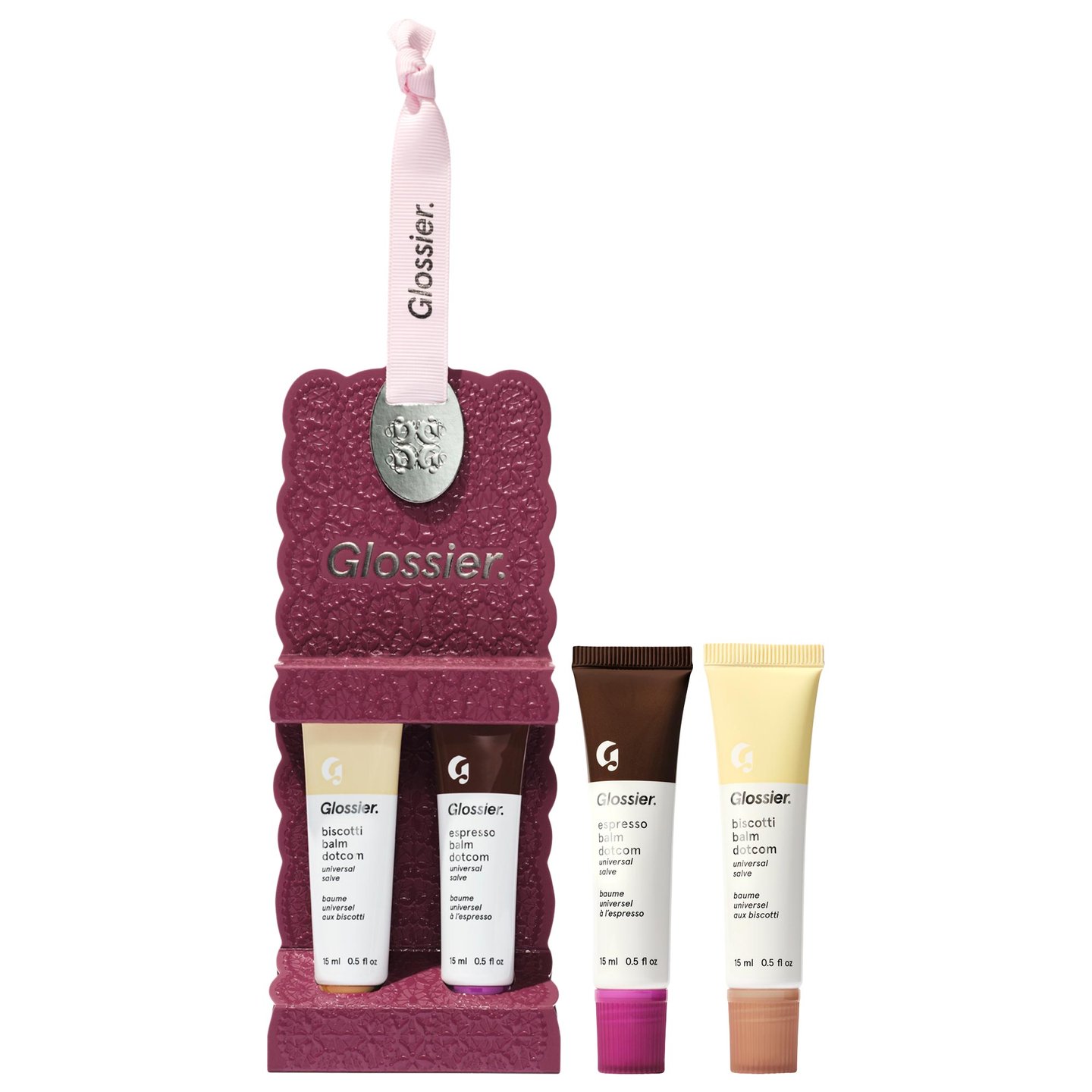 Glossier Biscotti + Espresso Balm Dotcom Duo Ltd Ed 2pc