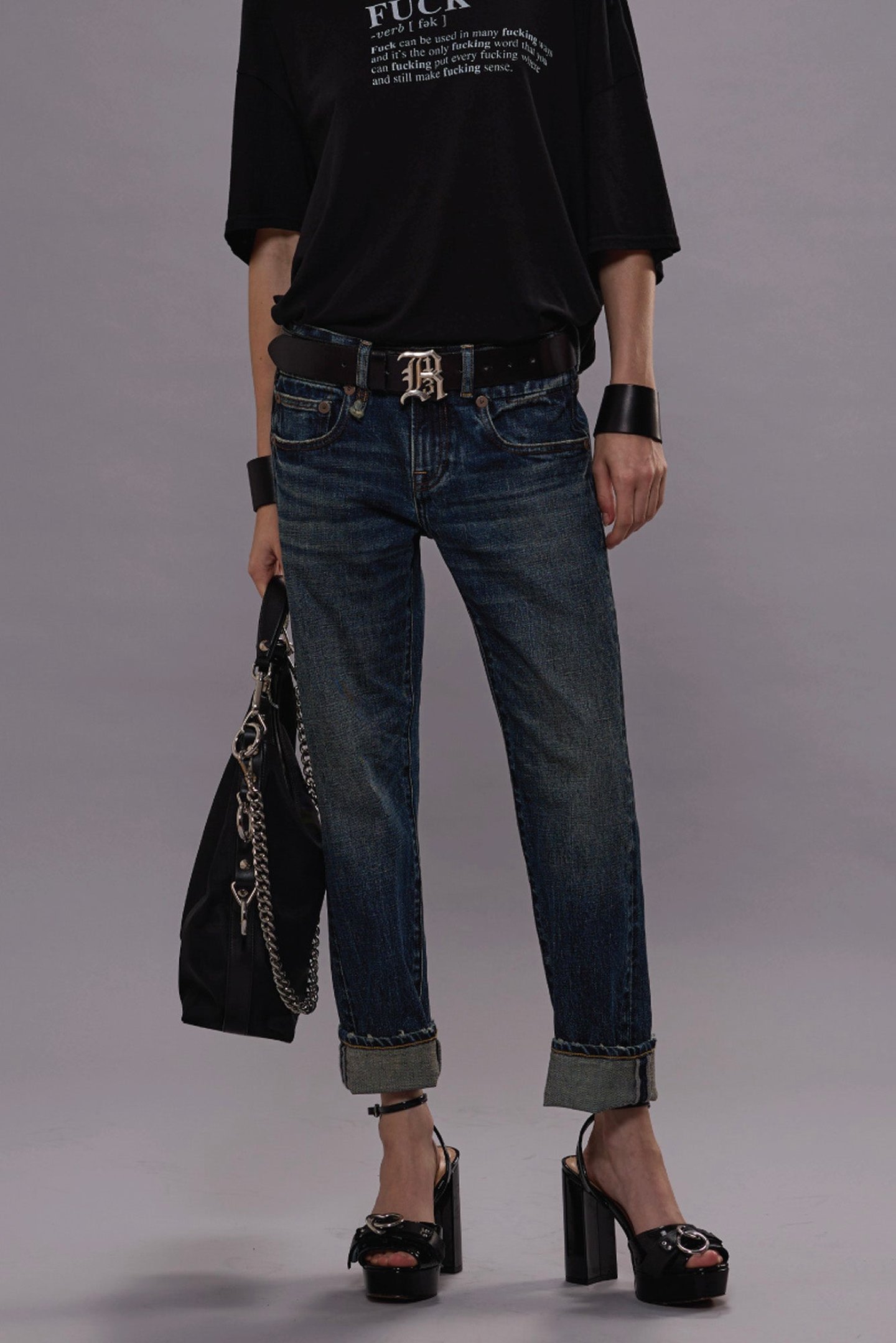 【R13】 ボーイストレート BOY STRAIGHT JEANS - MELVIN BLUE STRETCH -R13