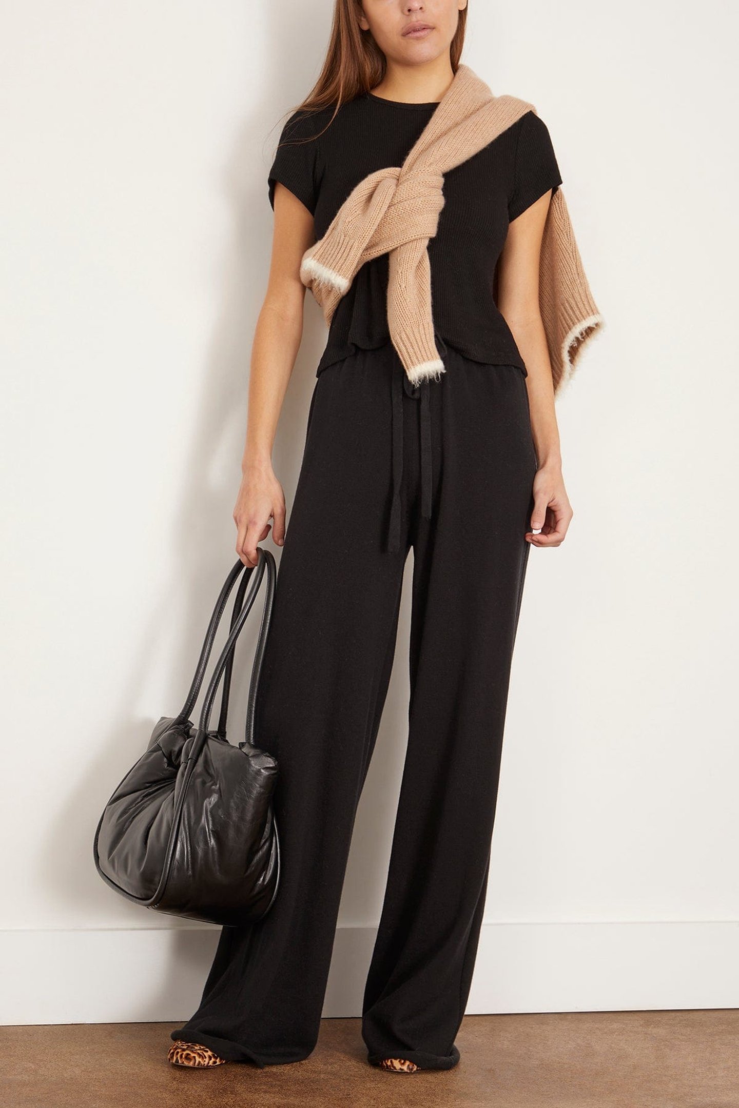 Adler Relaxed Pull on Straight Leg Pant - Black | SHOP BAZAAR