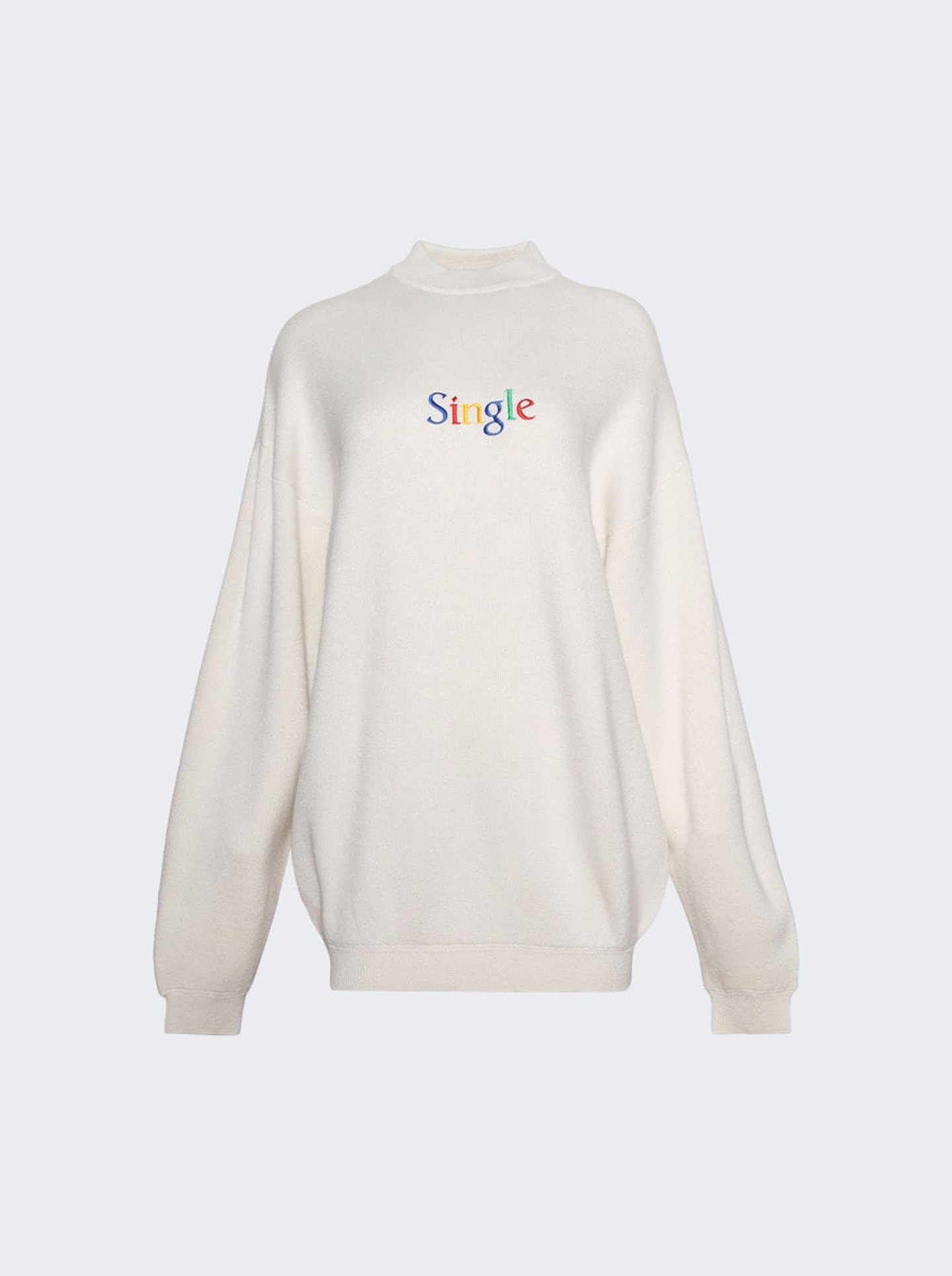 Single Sweatshirt White | SHOP BAZAAR