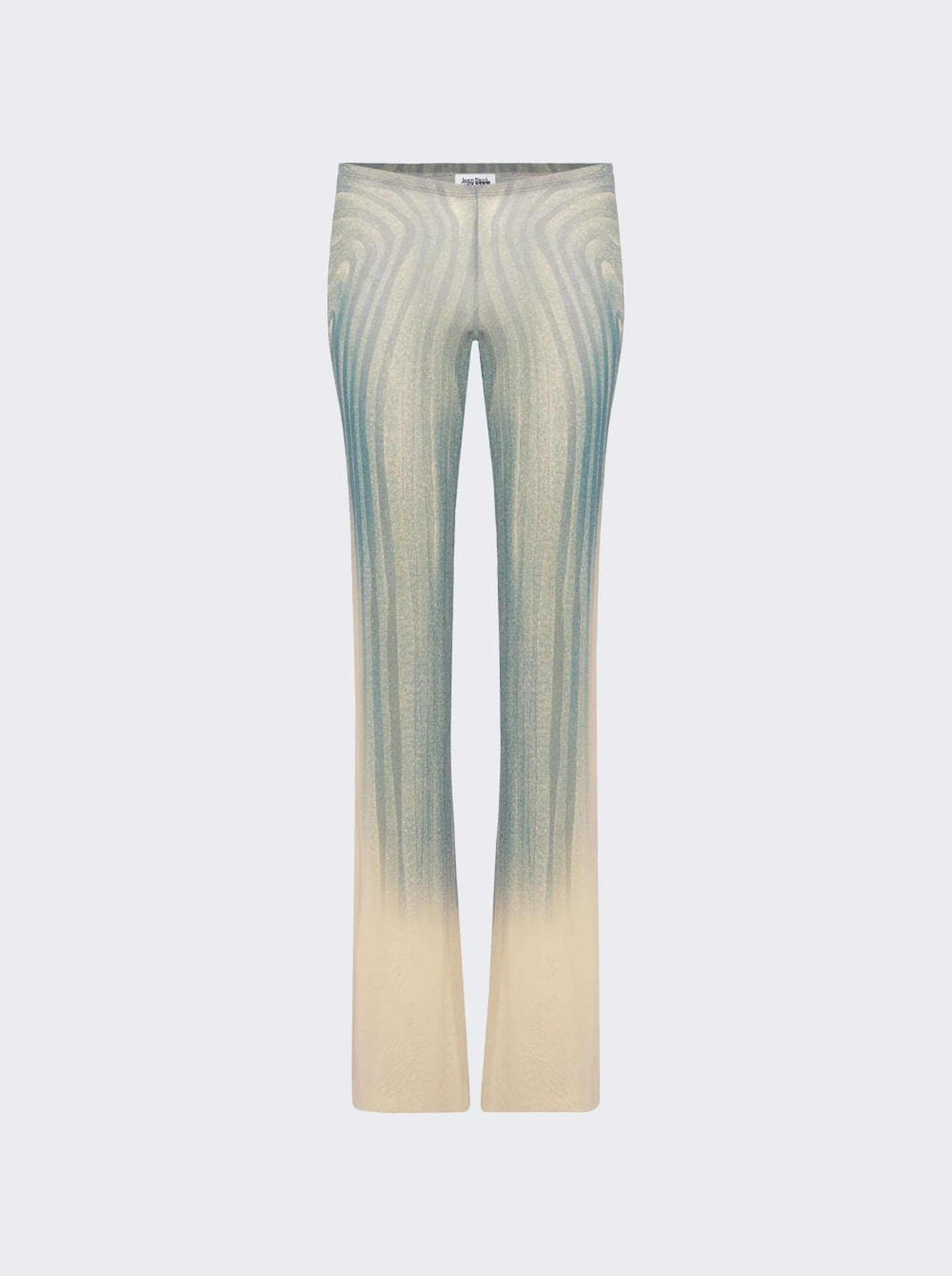 通販生活 ファッション Mesh Spiral Pants BAZAAR SHOP | Aqua And Ecru トップス