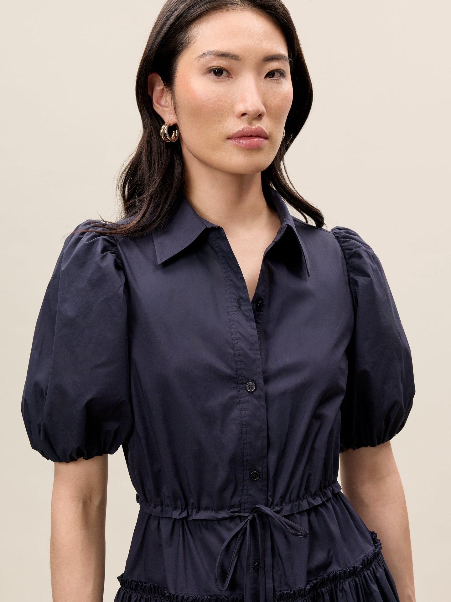 Short Sleeve Contrast Detail Mini Bodycon Dress In Black Rib