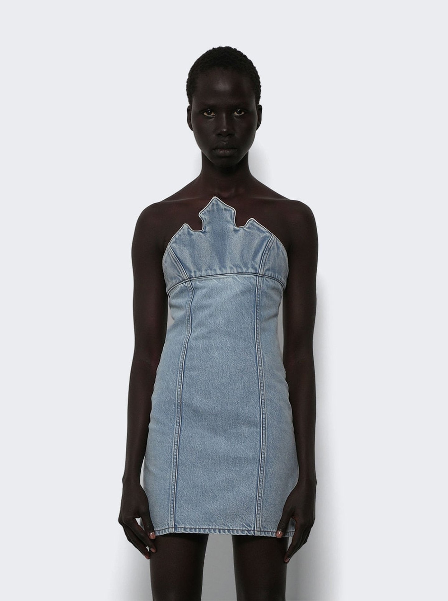 X Disney Crown Denim Dress - Blue | SHOP BAZAAR