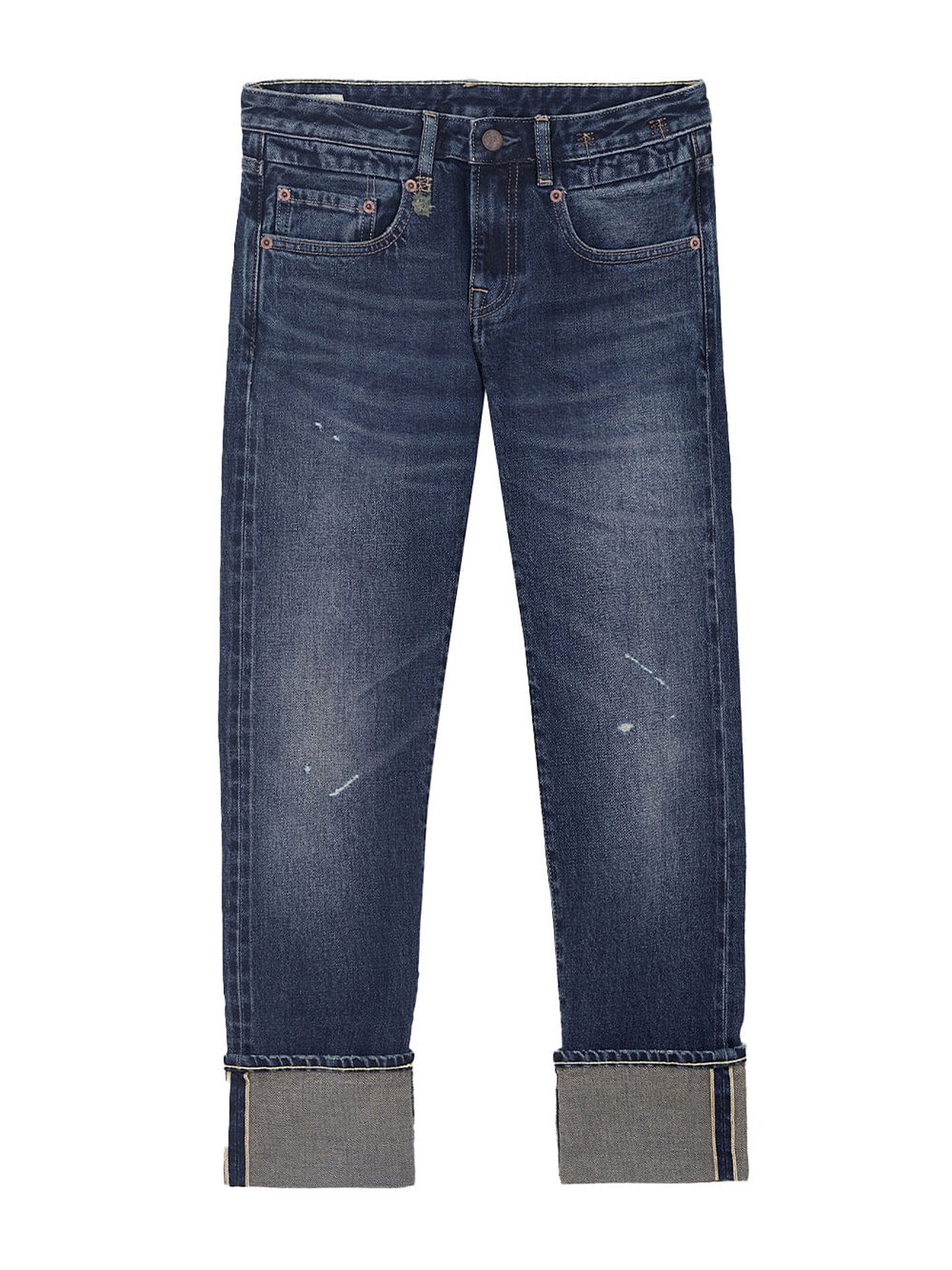 【R13】 ボーイストレート CUFFED BOY STRAIGHT JEAN - HAYNE SELVEDGE BLACK - R13
