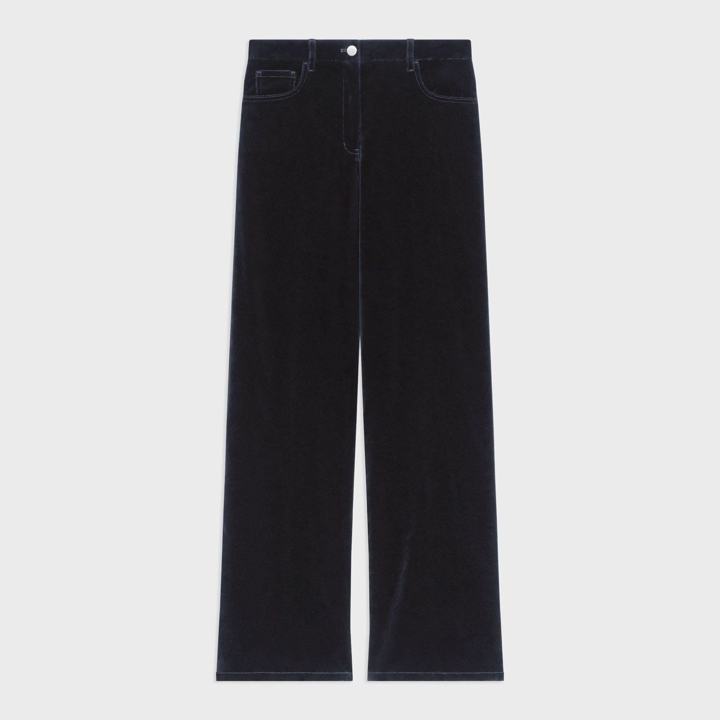 Straight-Leg 5-Pocket Pant in Velvet