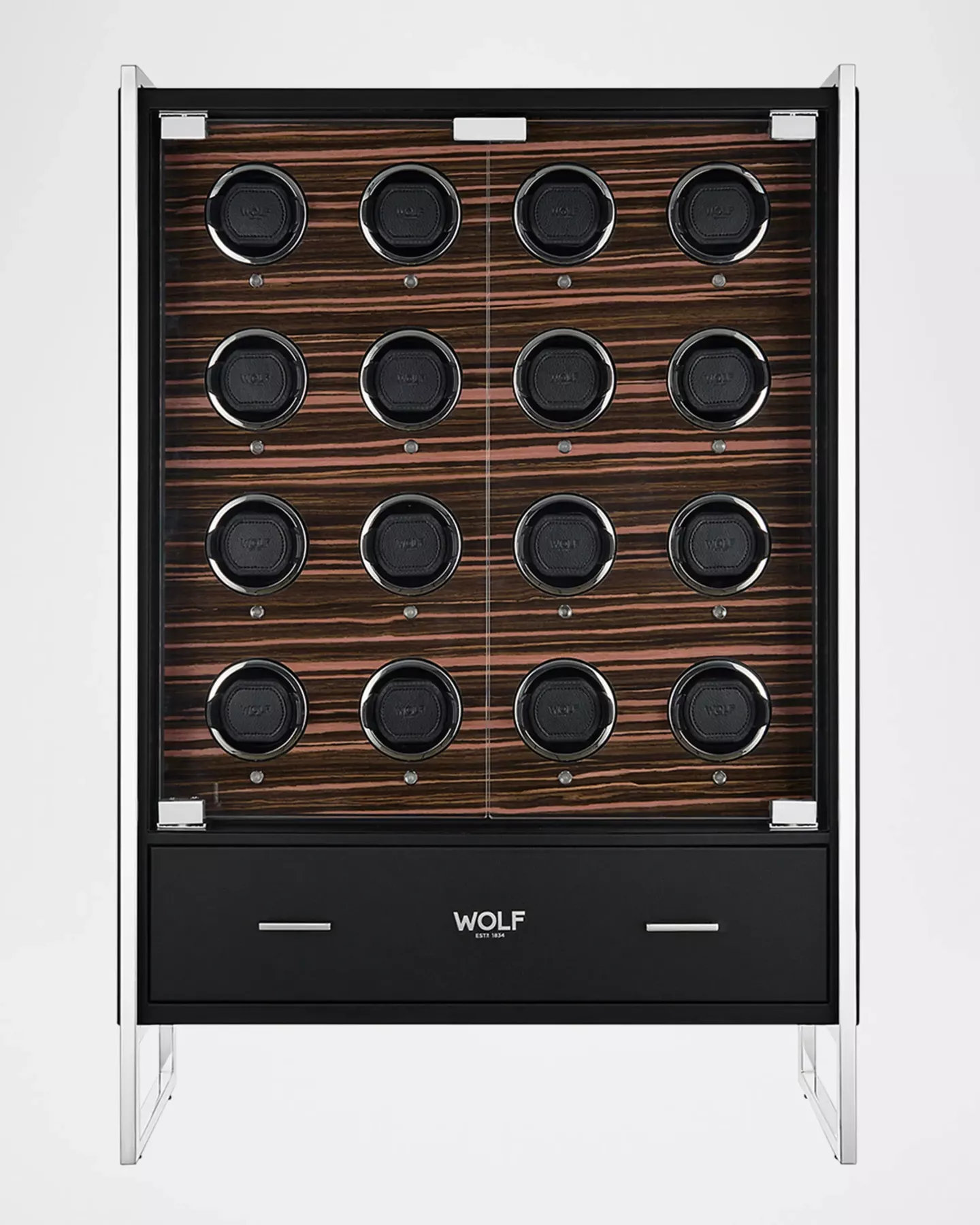 Roadster 16-Piece Watch Winder Cabinet