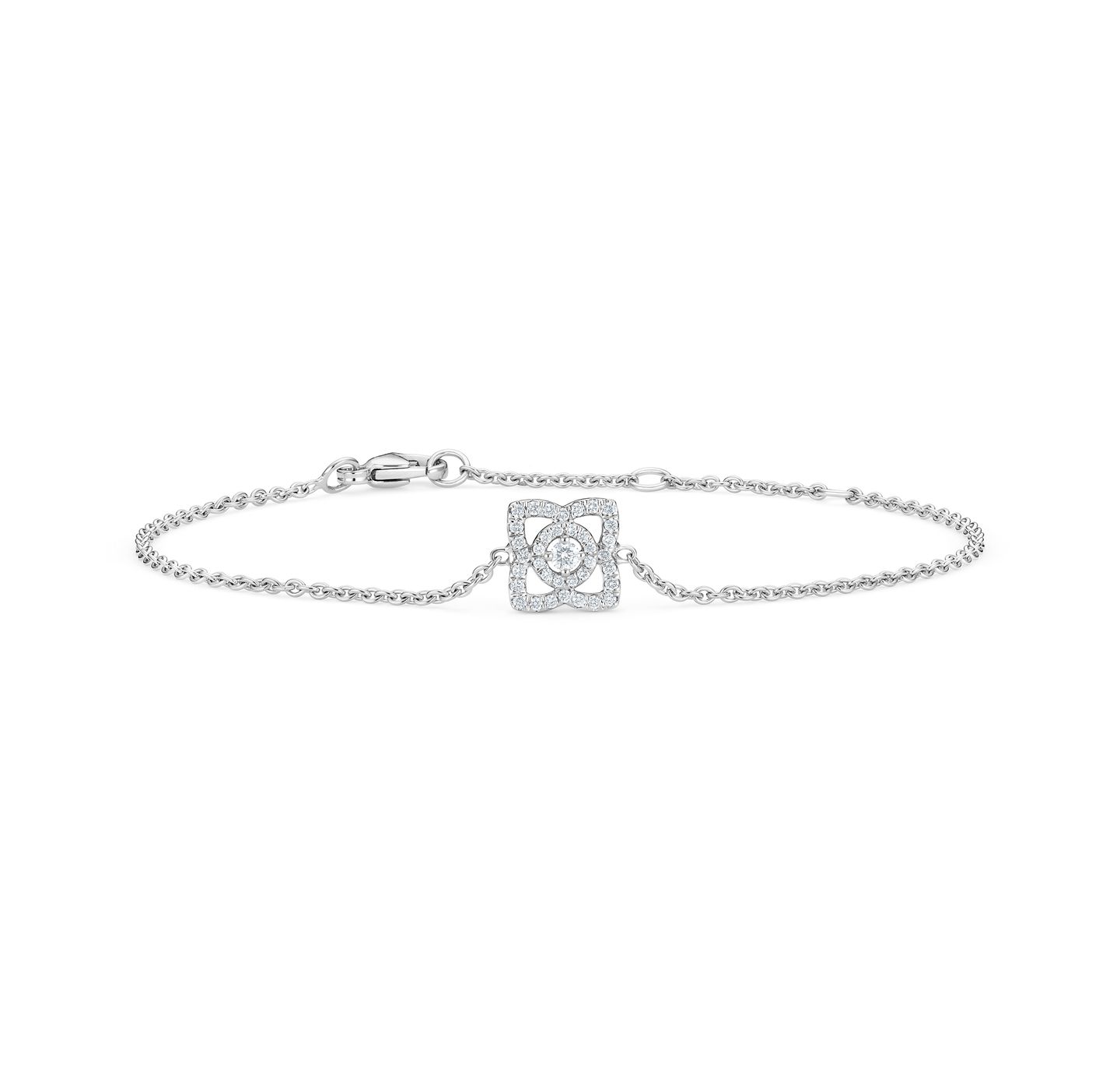 Enchanted Lotus Diamond Bracelet set in 18K White Gold