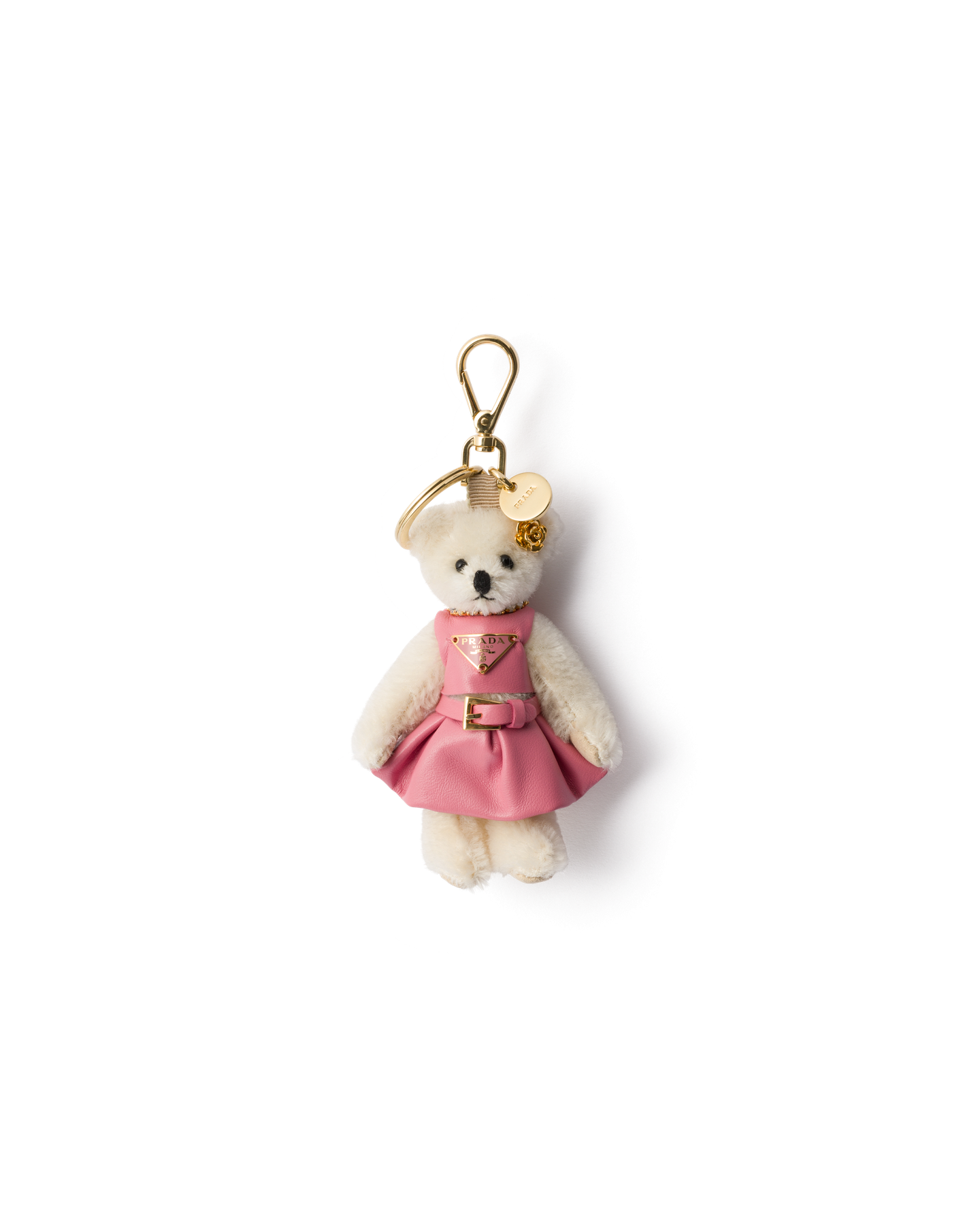 Teddy Bag Charm with Metal Ring