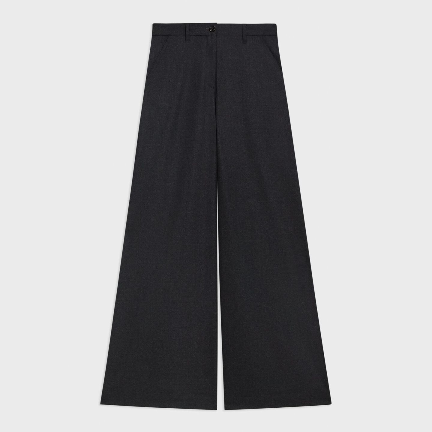 Ultra Wide-Leg Pant in Stretch Flannel