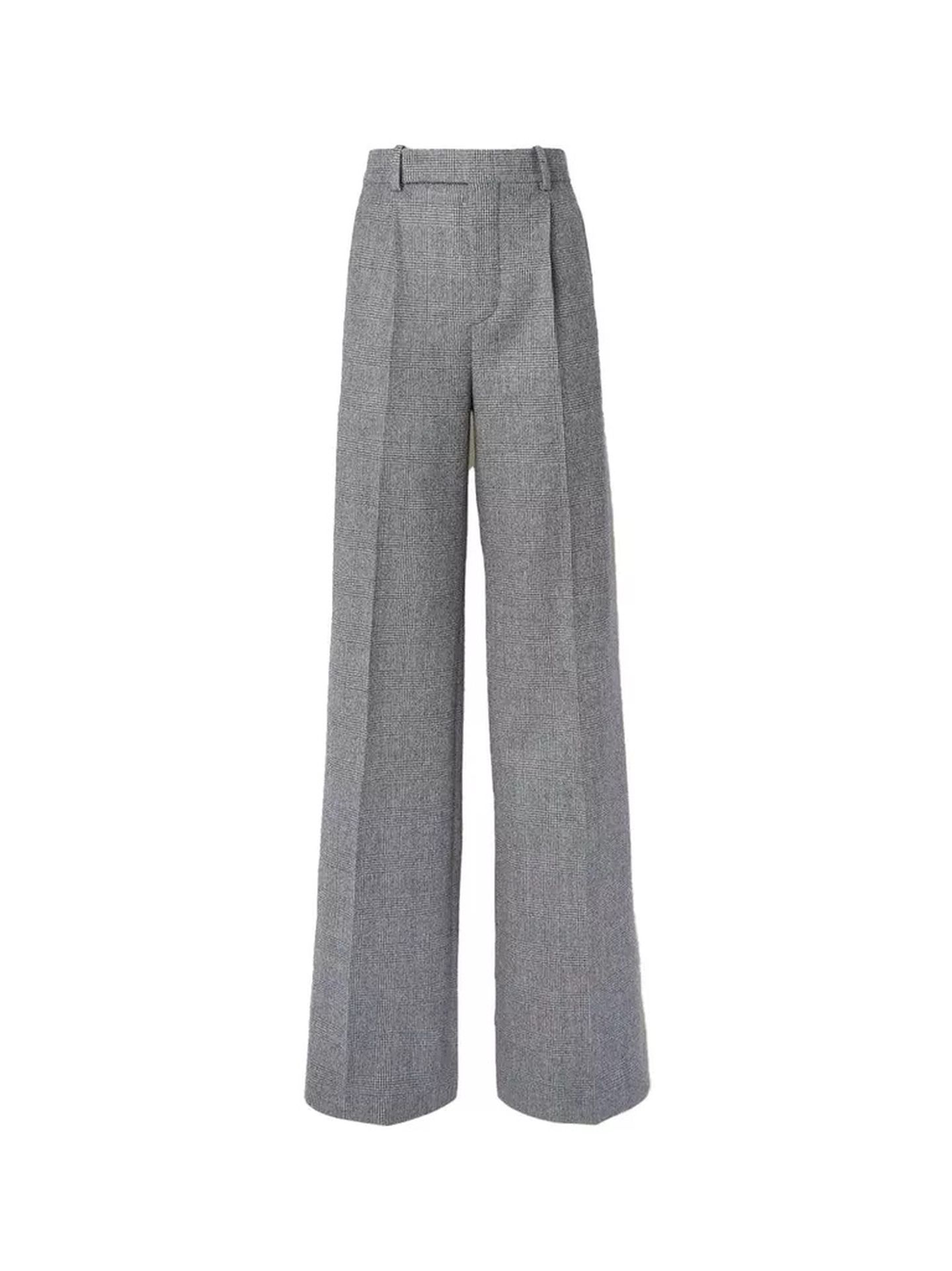 Plaid Wide Trousers