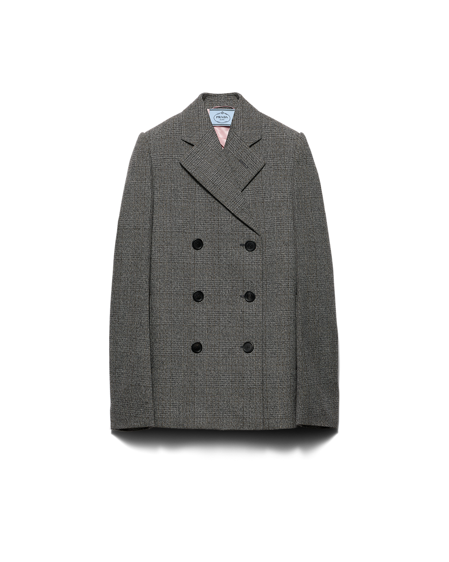 Double-Breasted Prince of Wales Checked Jacket